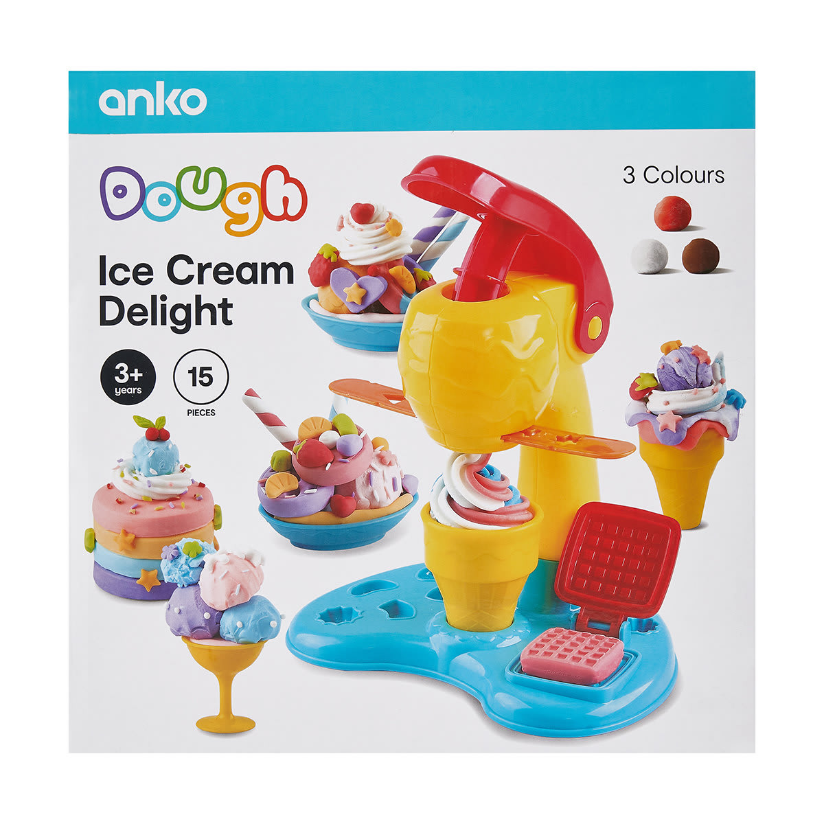 15 Piece Dough Ice Cream Delight Kmart