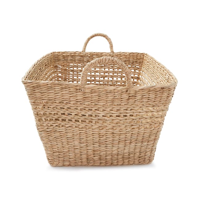 Square Seagrass Woven Basket - Natural - Kmart