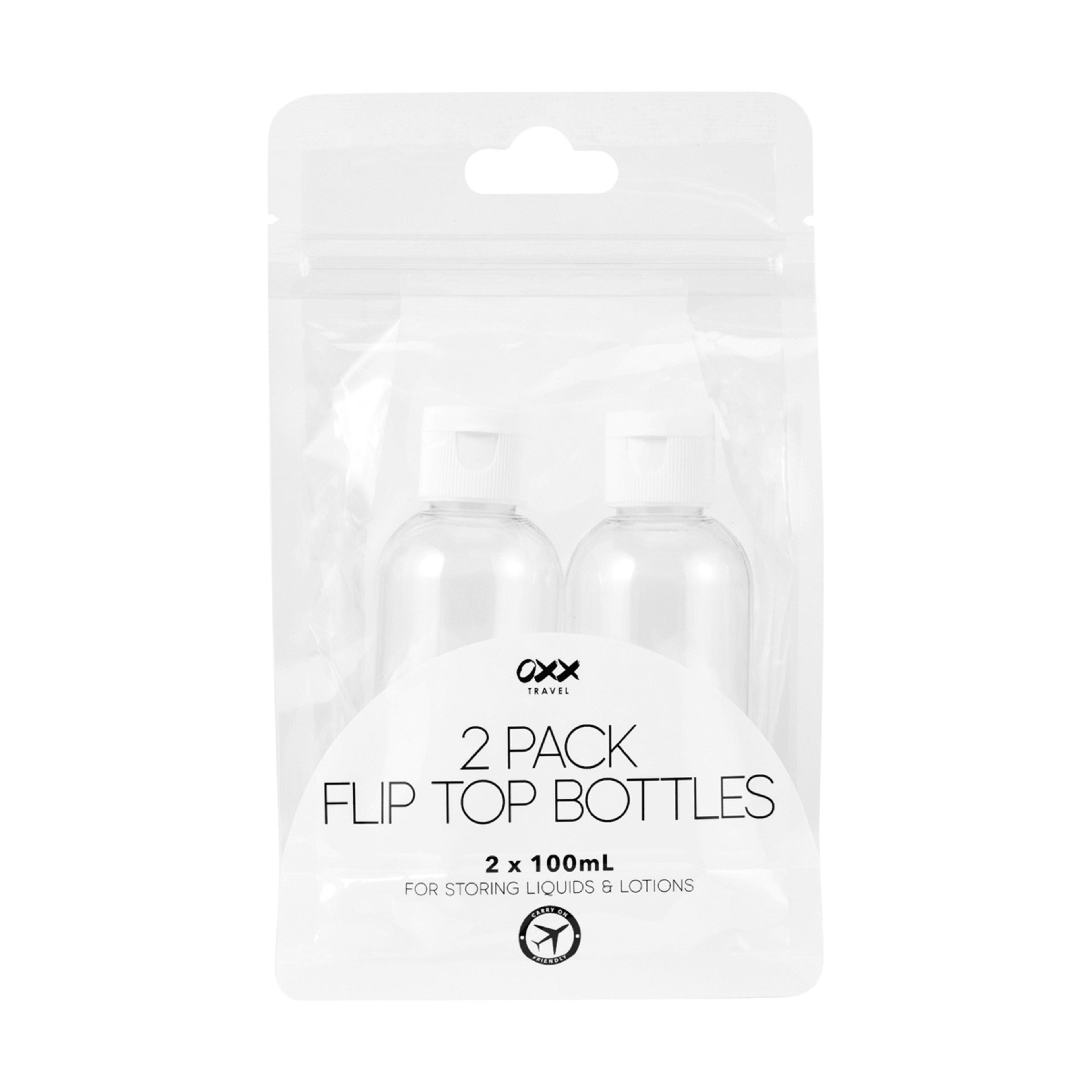 1 2 Pack Travel Solutions Flip Top Bottles, 1 of 9