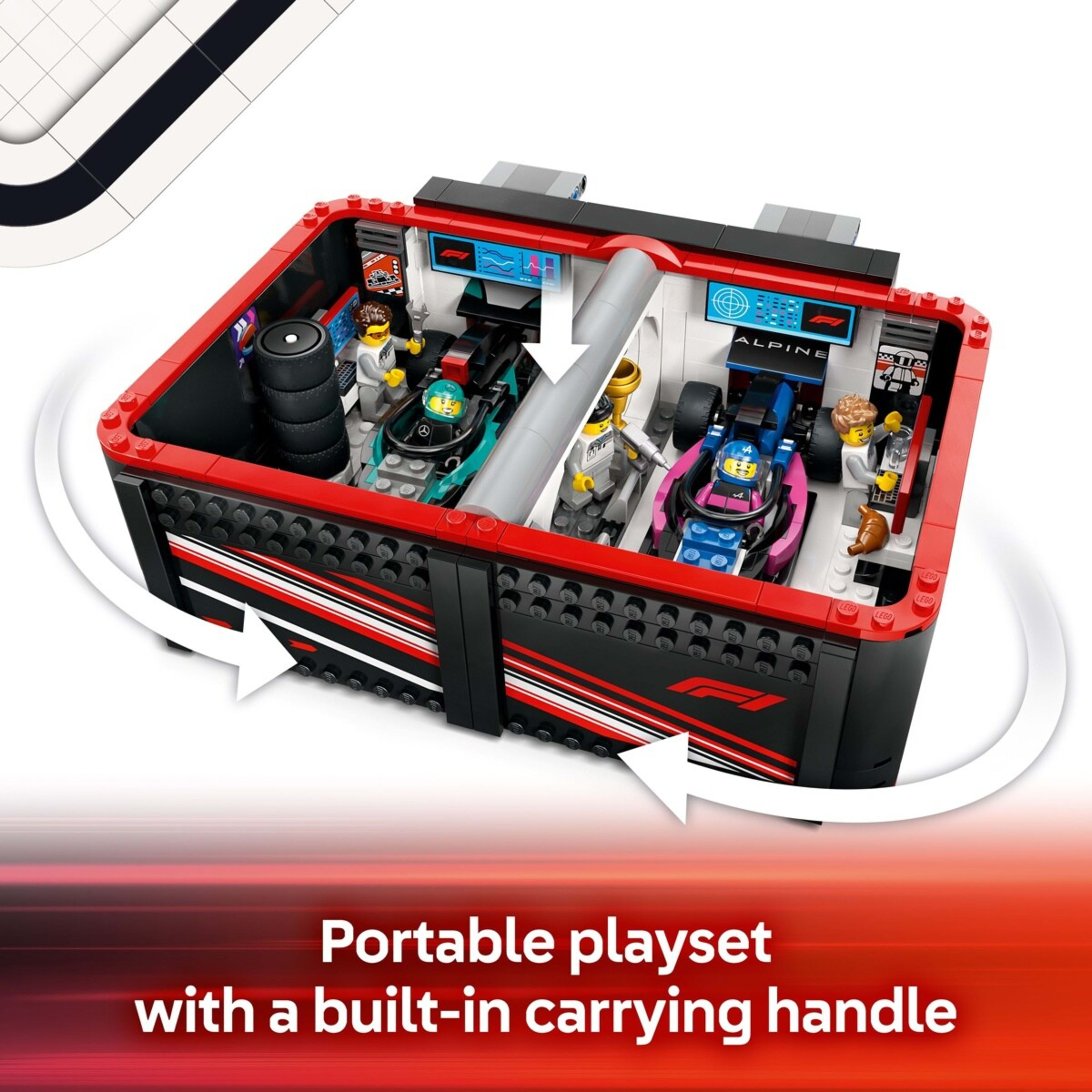 6 LEGO City F1 Garage & Mercedes-AMG & Alpine Cars 60444, 6 of 10