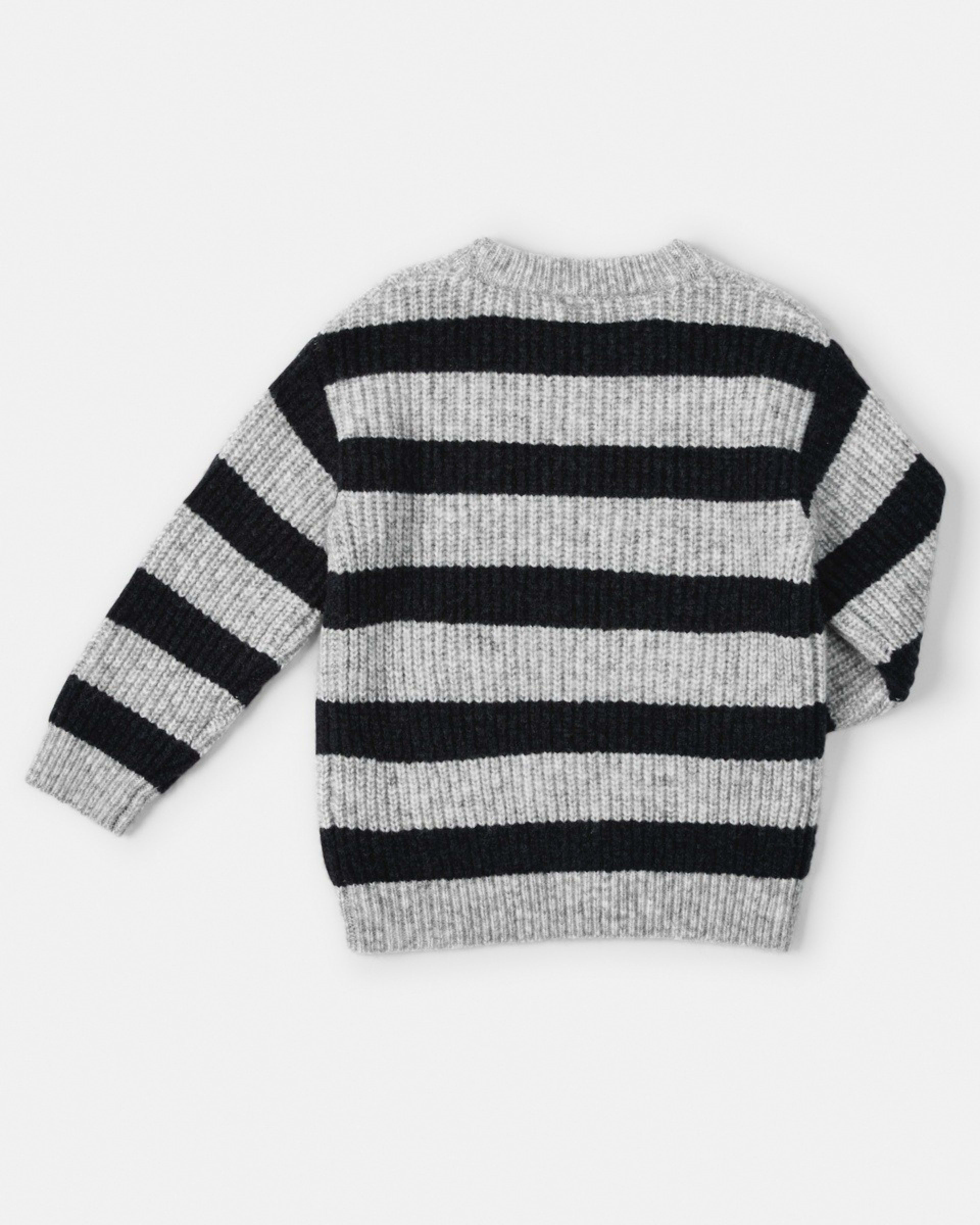8 Stripe Crew Neck Top Wide Stripe Navy, 8 of 8