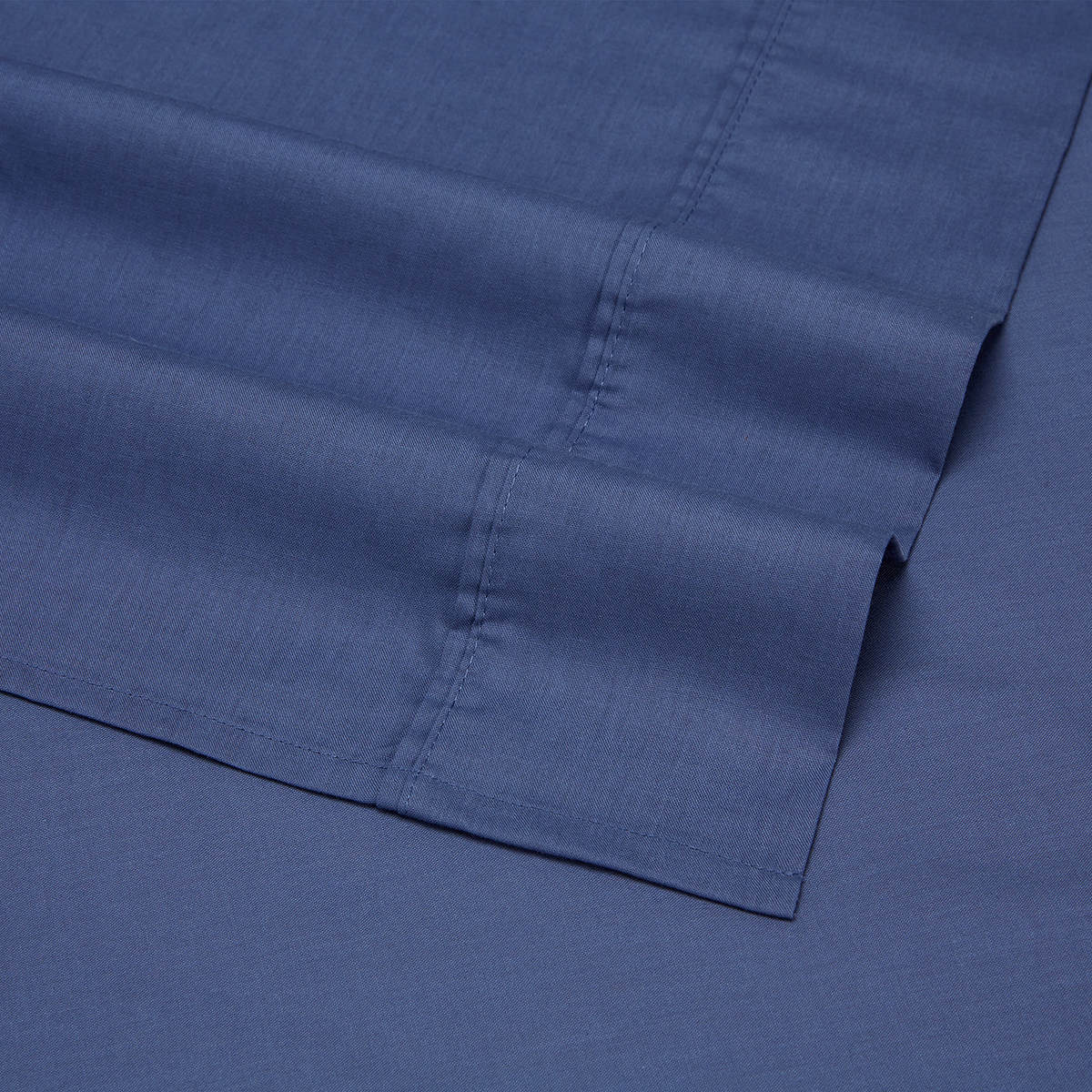 180 Thread Count Sheet Set Double Bed, Mid Blue Kmart