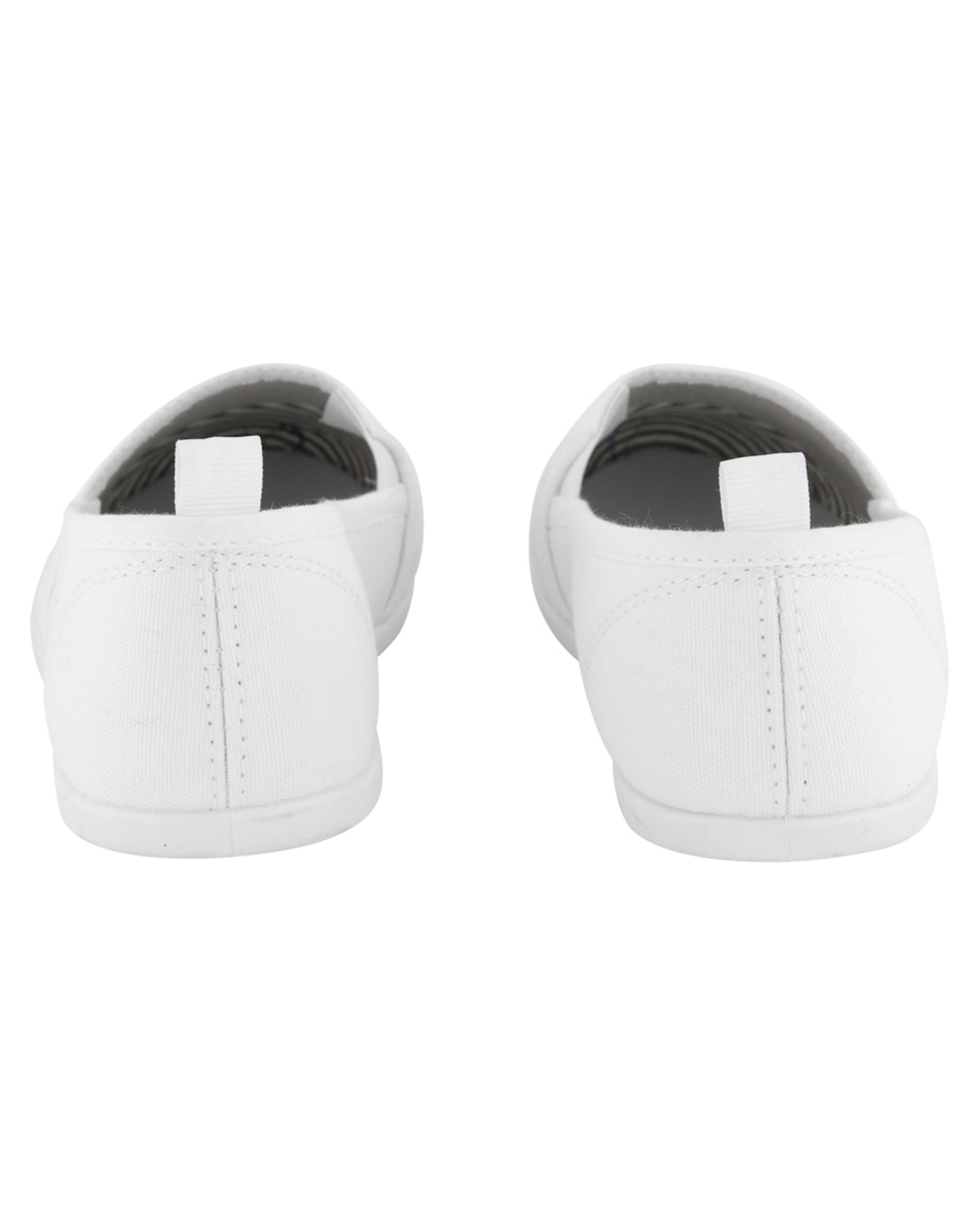 5 Canvas Slip On Sneakers WHITE, 5 of 5