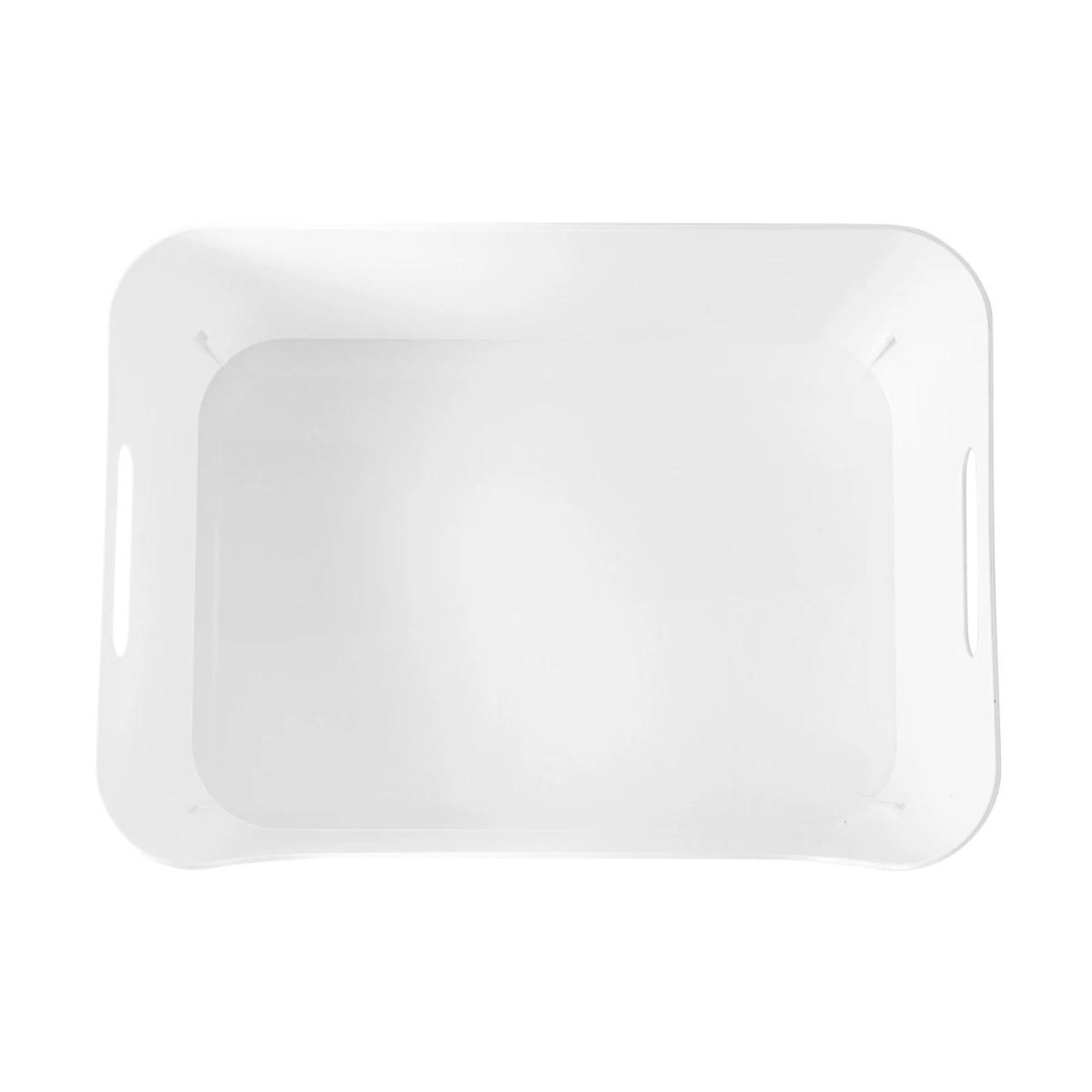 2 Medium Cut Out Edge Tub - White, 2 of 8