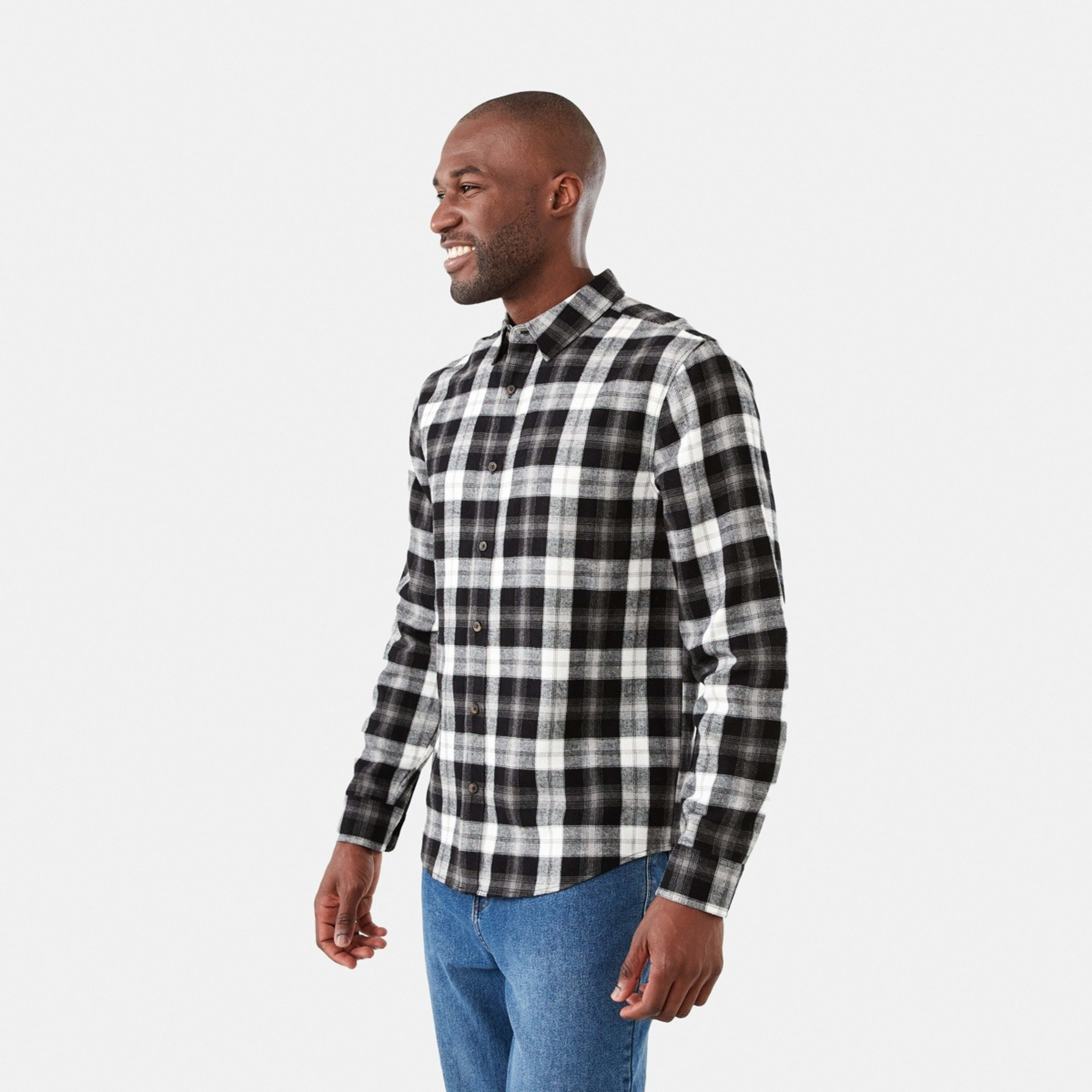 2 Long Sleeve Brushed Check Shirt Lasa Check, 2 of 6