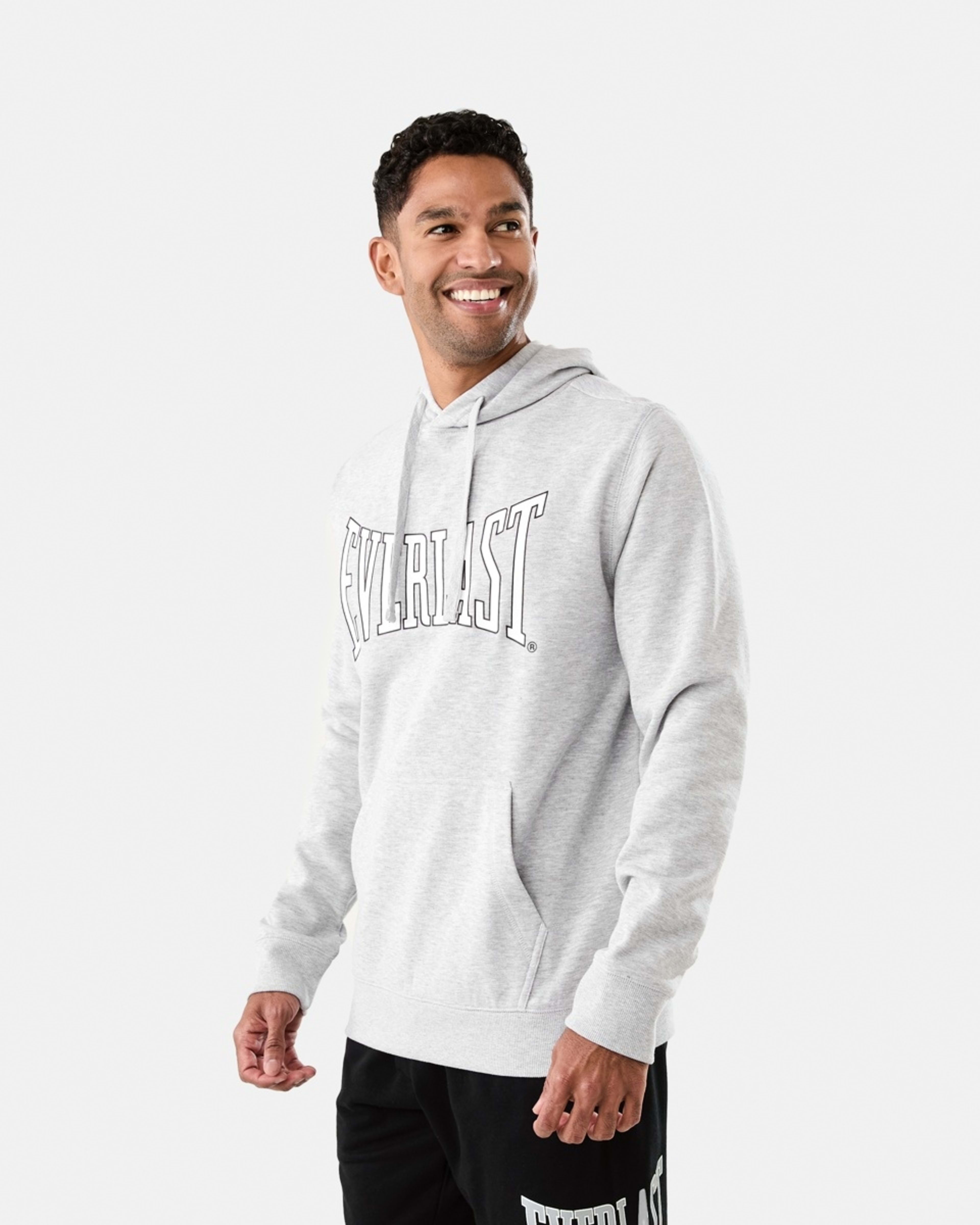 2 Everlast Mens Classic Sport Hoodie EVER CLASSIC GREY MARLE, 2 of 7