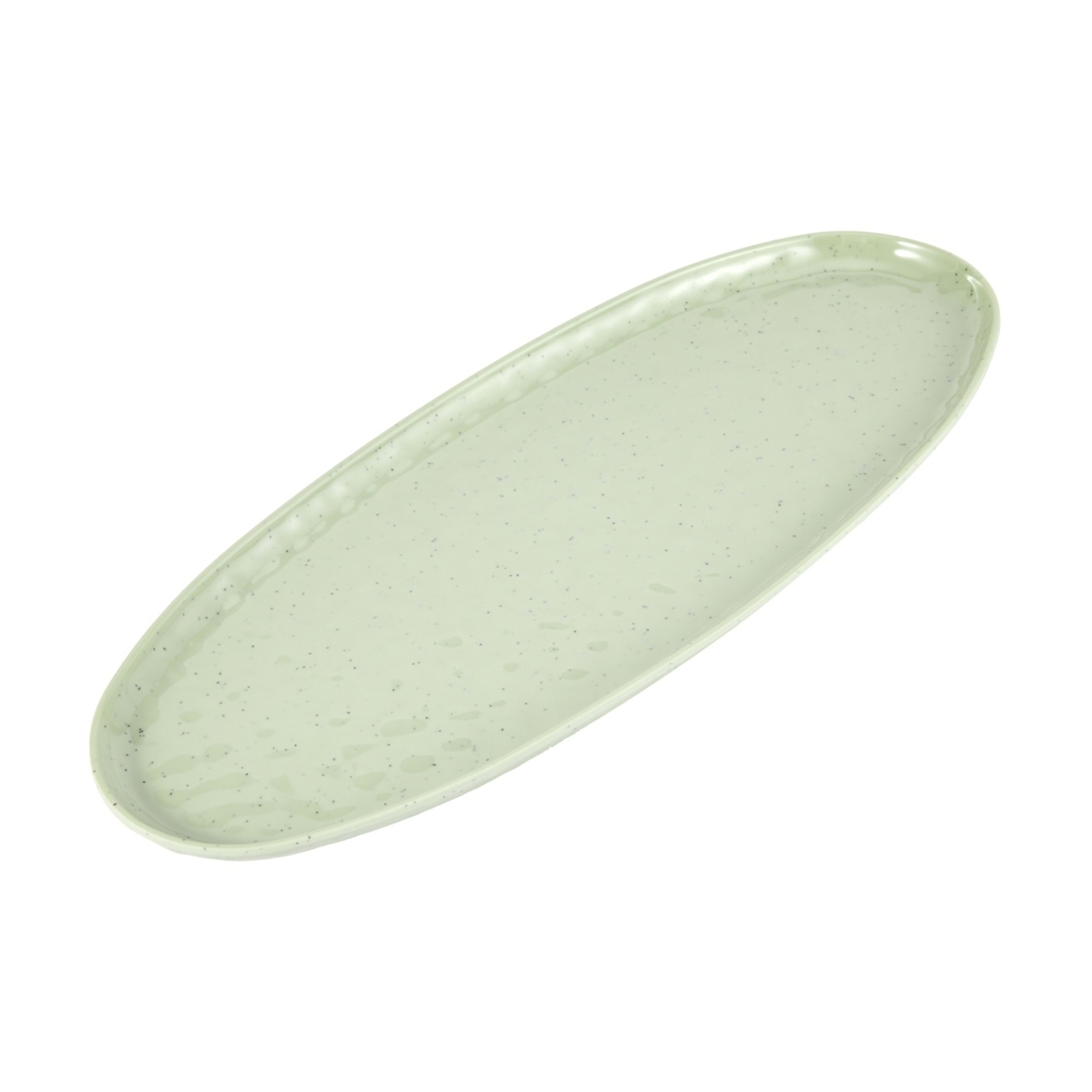 1 Green Glazed Look Platter