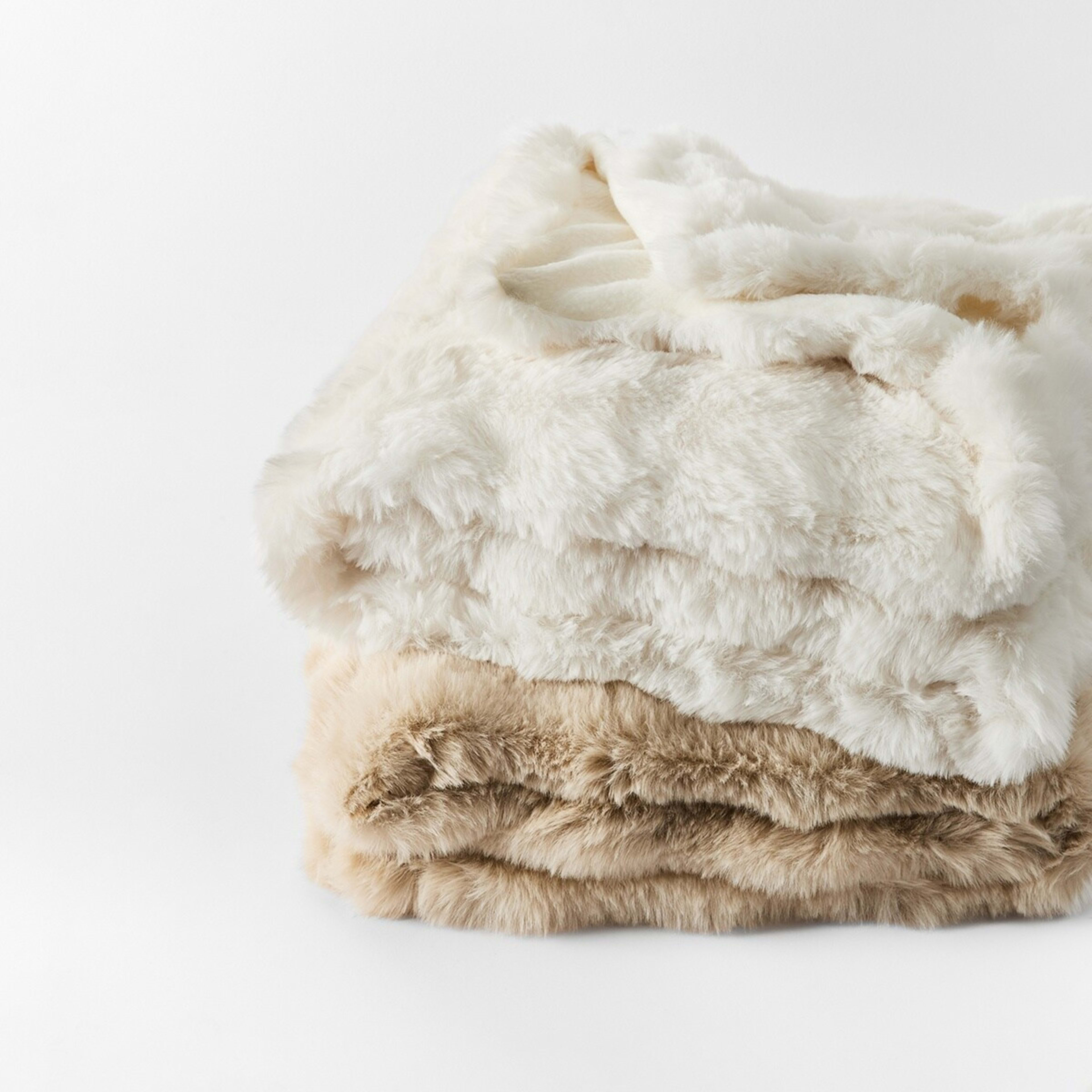 7 Faux Fur Throw - White, 7 of 7