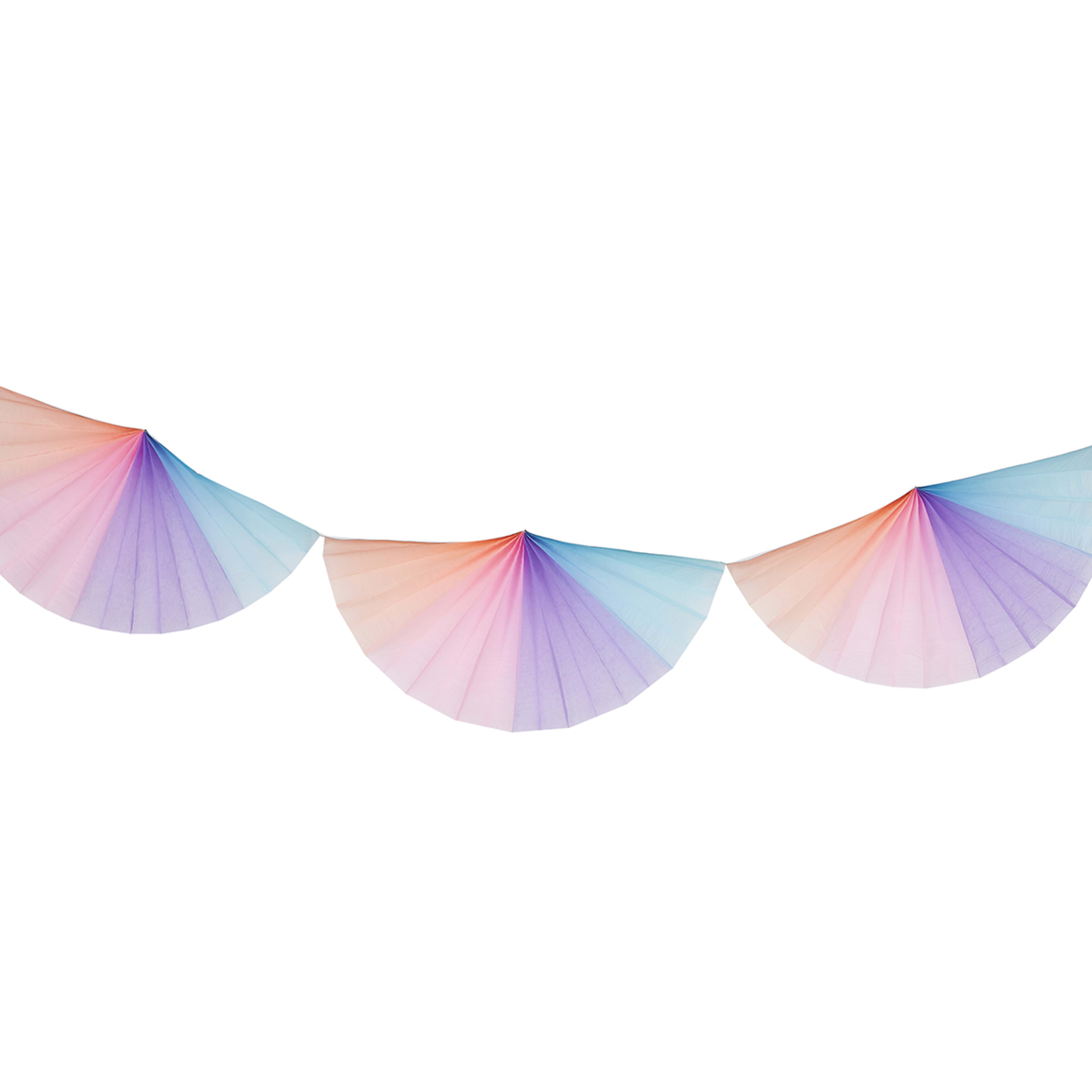Pastel Tissue Paper Fan Garland Kmart