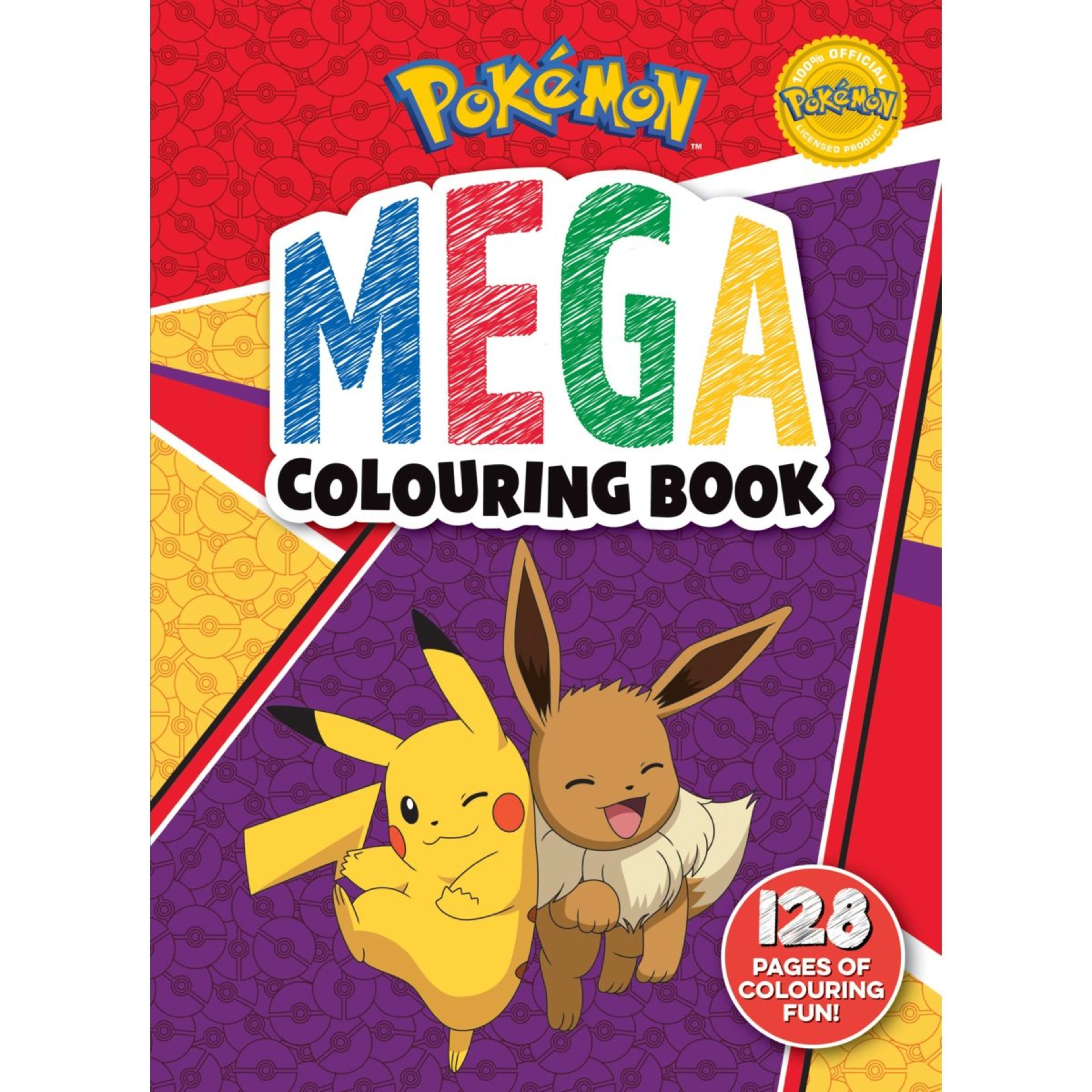 1 Pokemon Mega Colouring Book