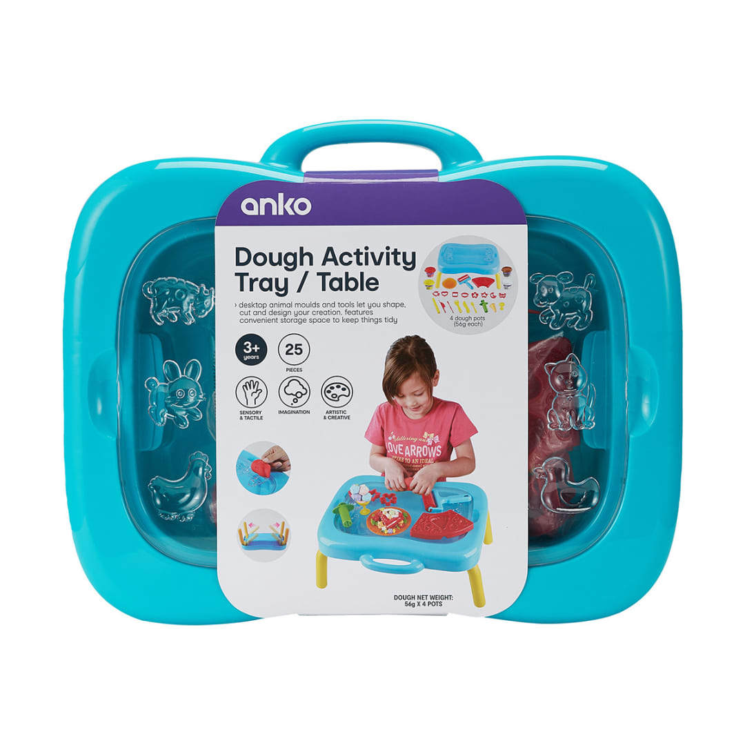 25 Piece Dough Activity Tray / Table Kmart