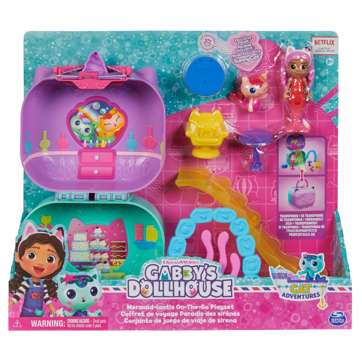 DreamWorks Gabby's Dollhouse Mermaidlantis OnTheGo Playset Kmart