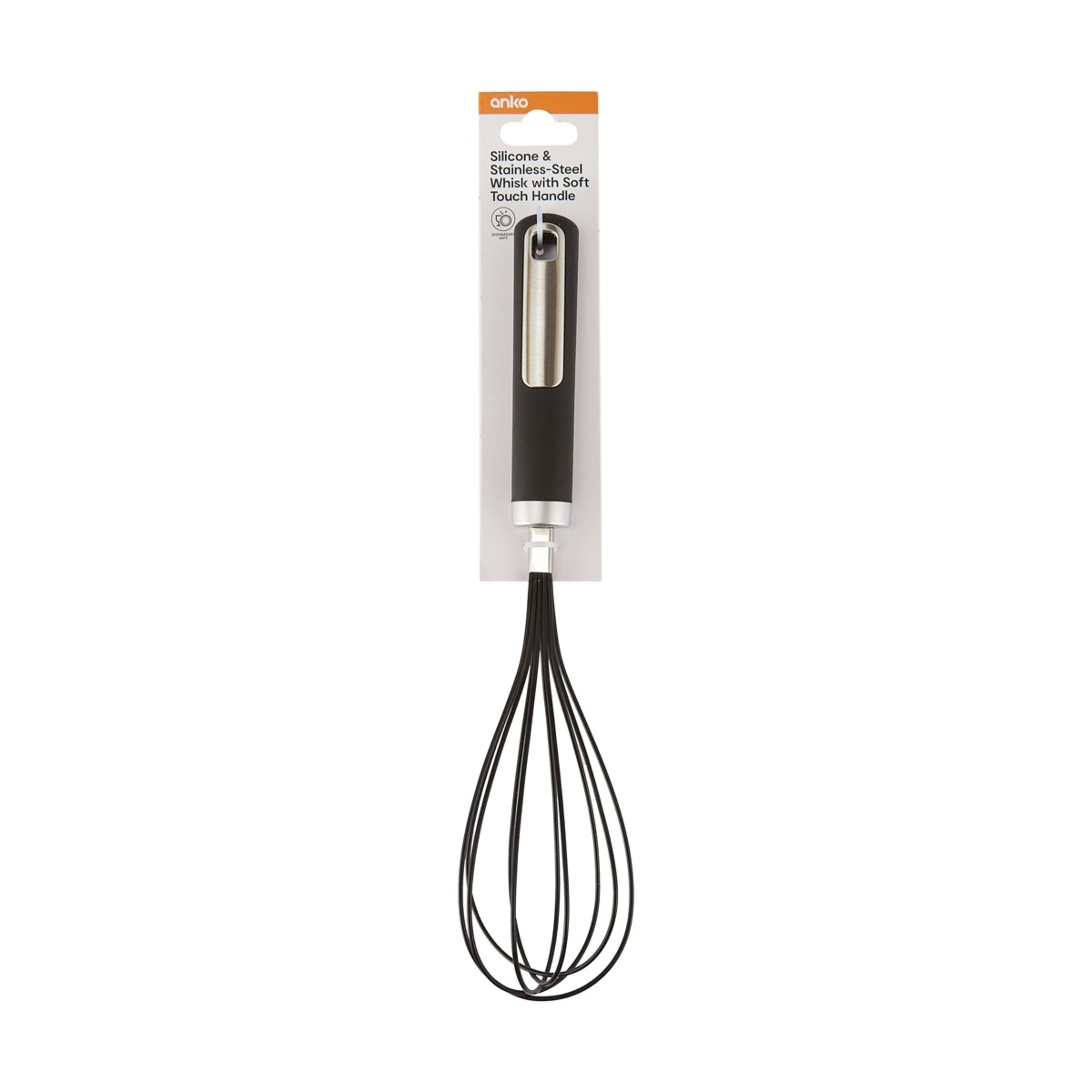 3 Silicone & Stainless-Steel Whisk with Soft Touch Handle, 3 of 3