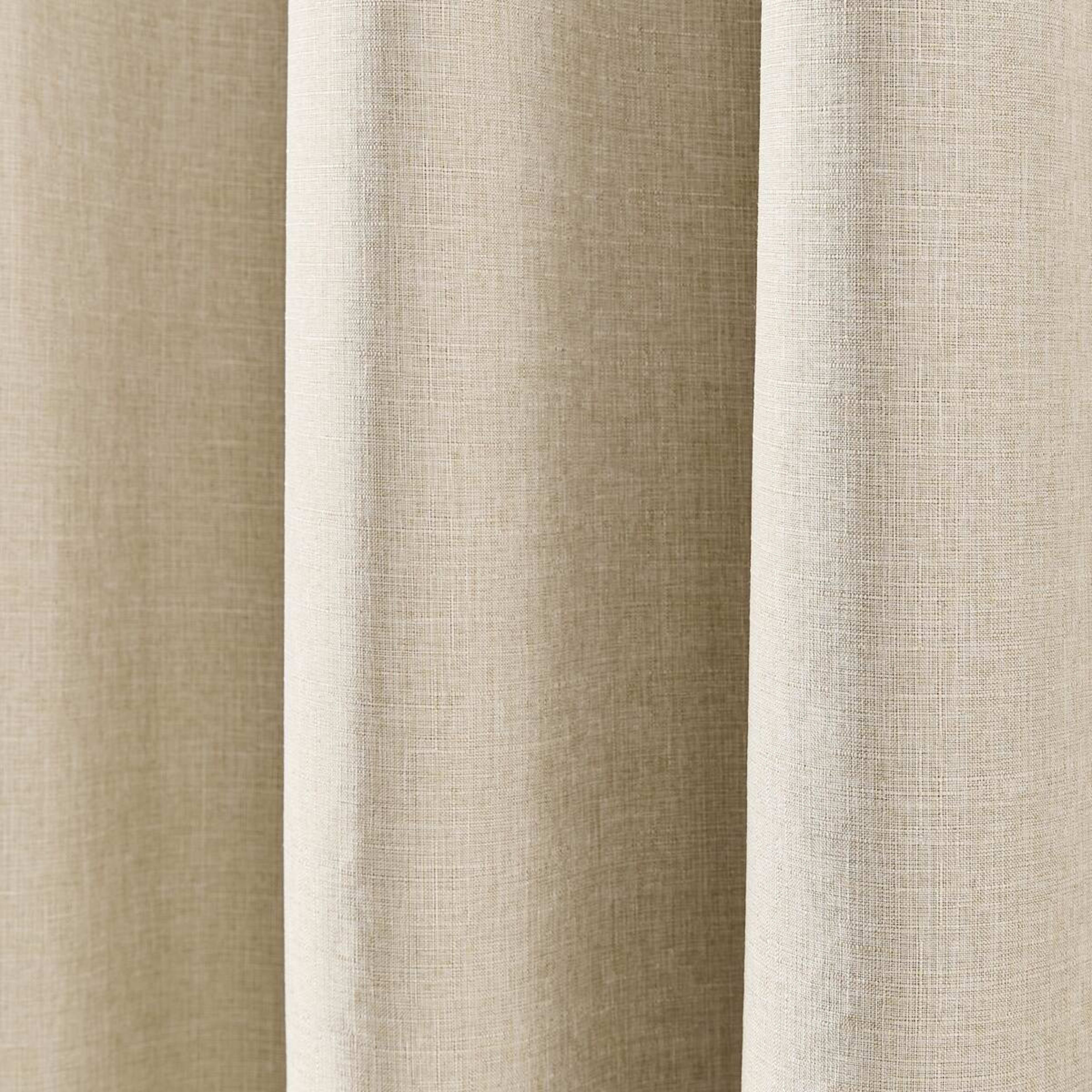 4 Monaco Wide Width Eyelet Block Out Curtain - Natural, 4 of 6