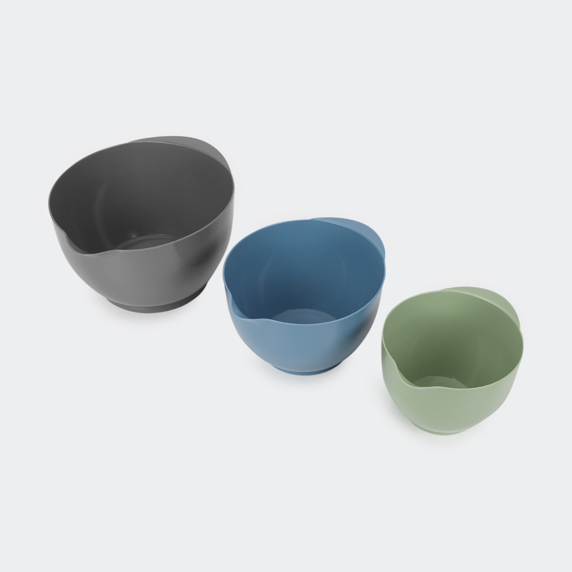 Set of 3 Plastic Mixing Bowls Kmart