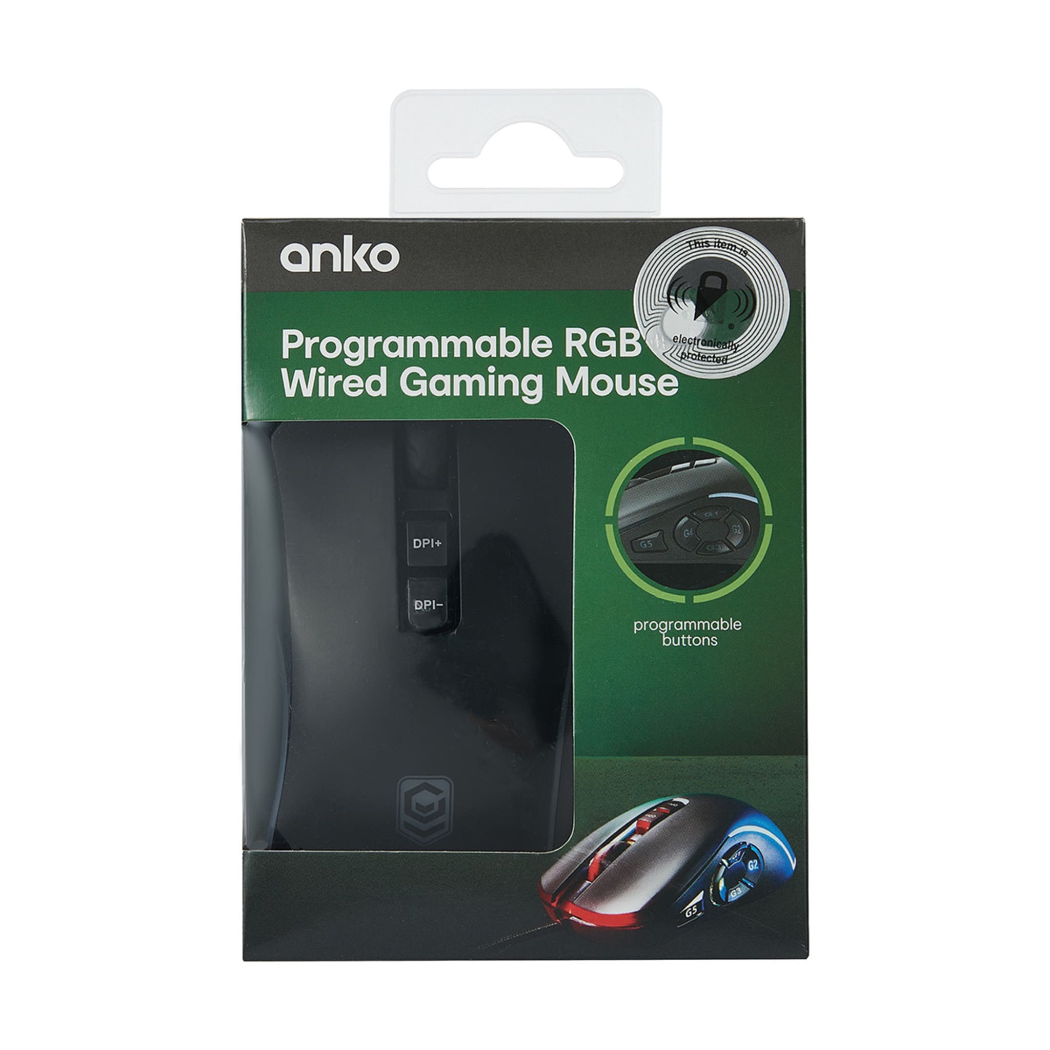 Programmable RGB Wired Gaming Mouse Kmart