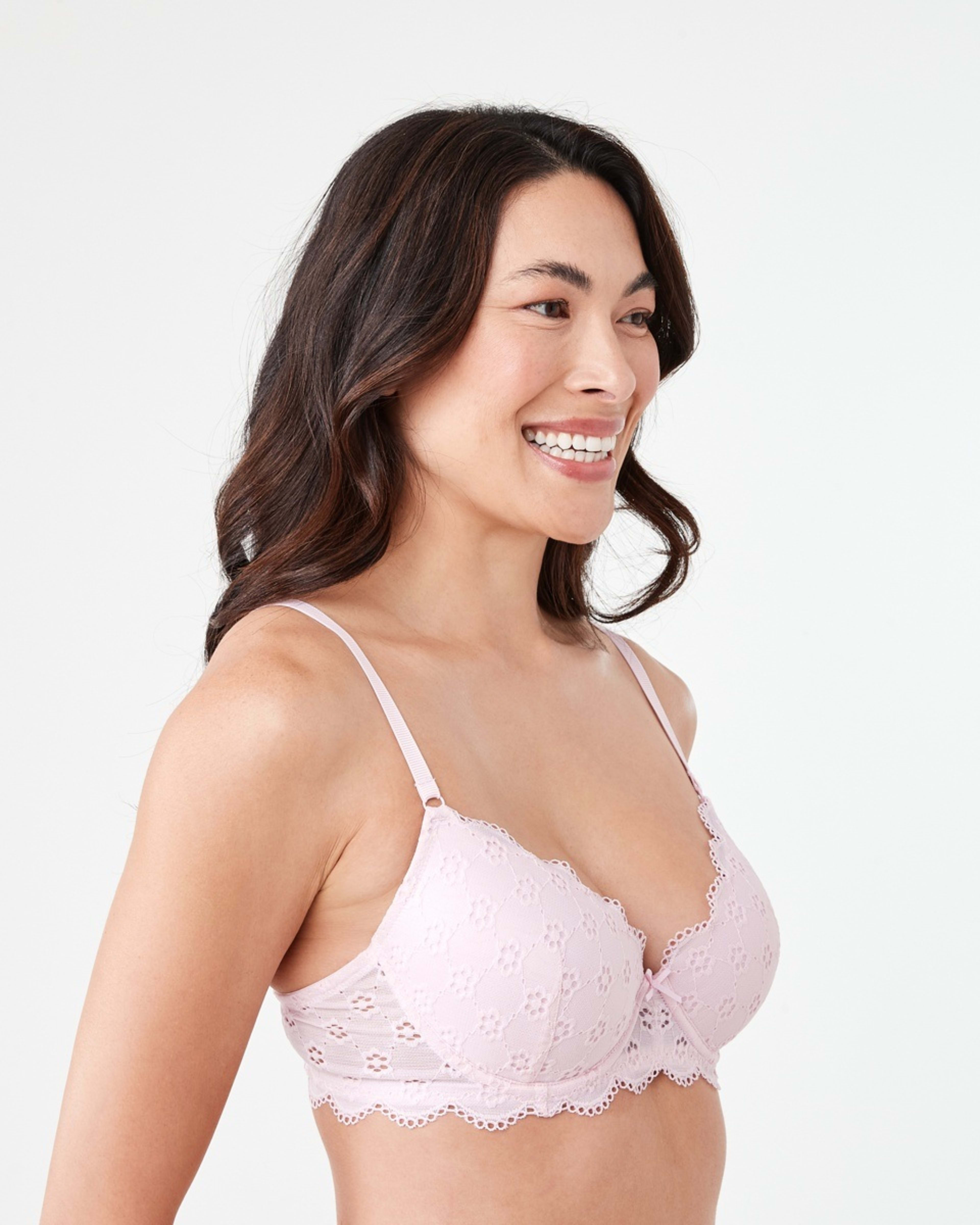 2 Co-ordinated Broderie T-shirt Bra BALLERINA, 2 of 7