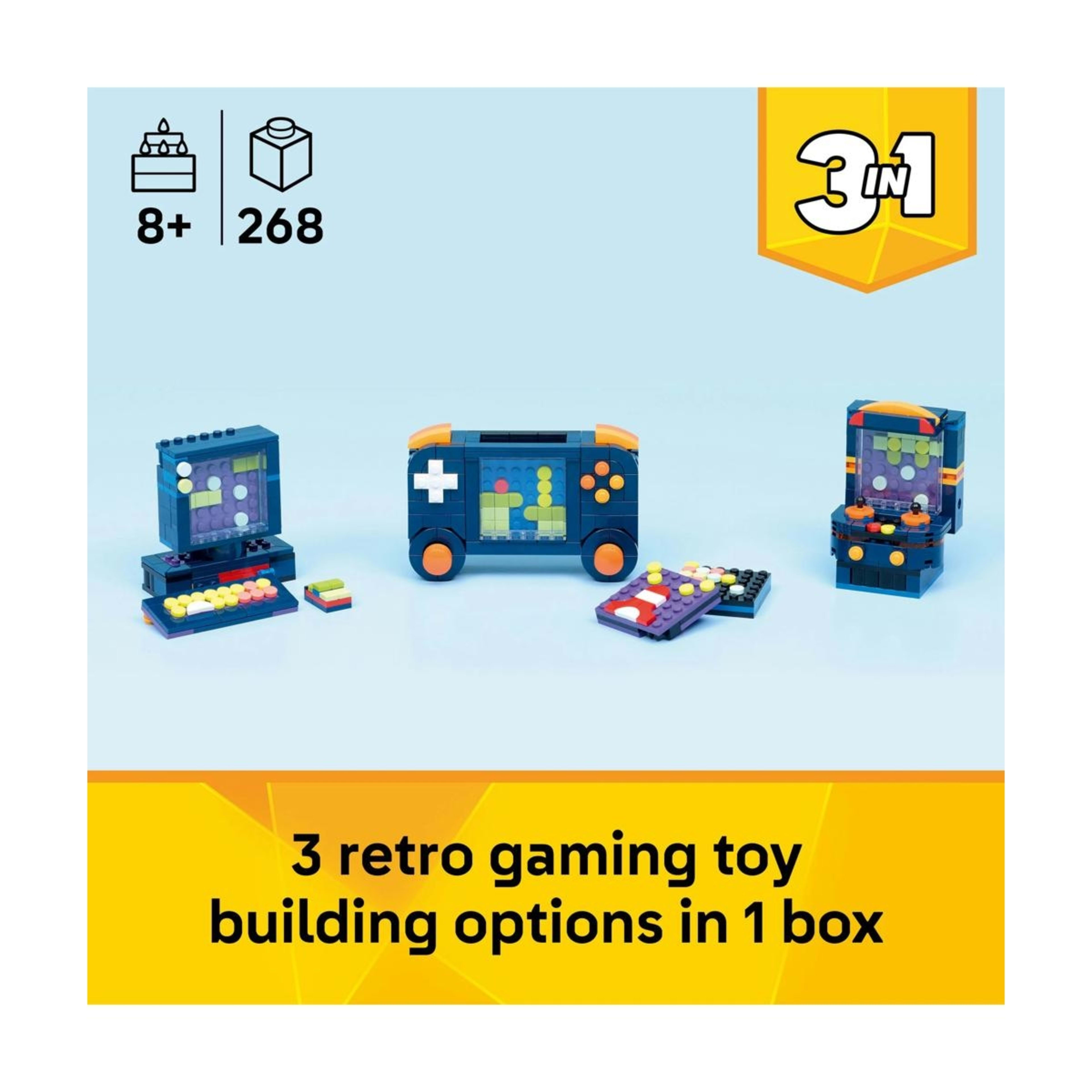 3 LEGO Creator 3 in 1 Retro Gaming Console 31380, 3 of 10