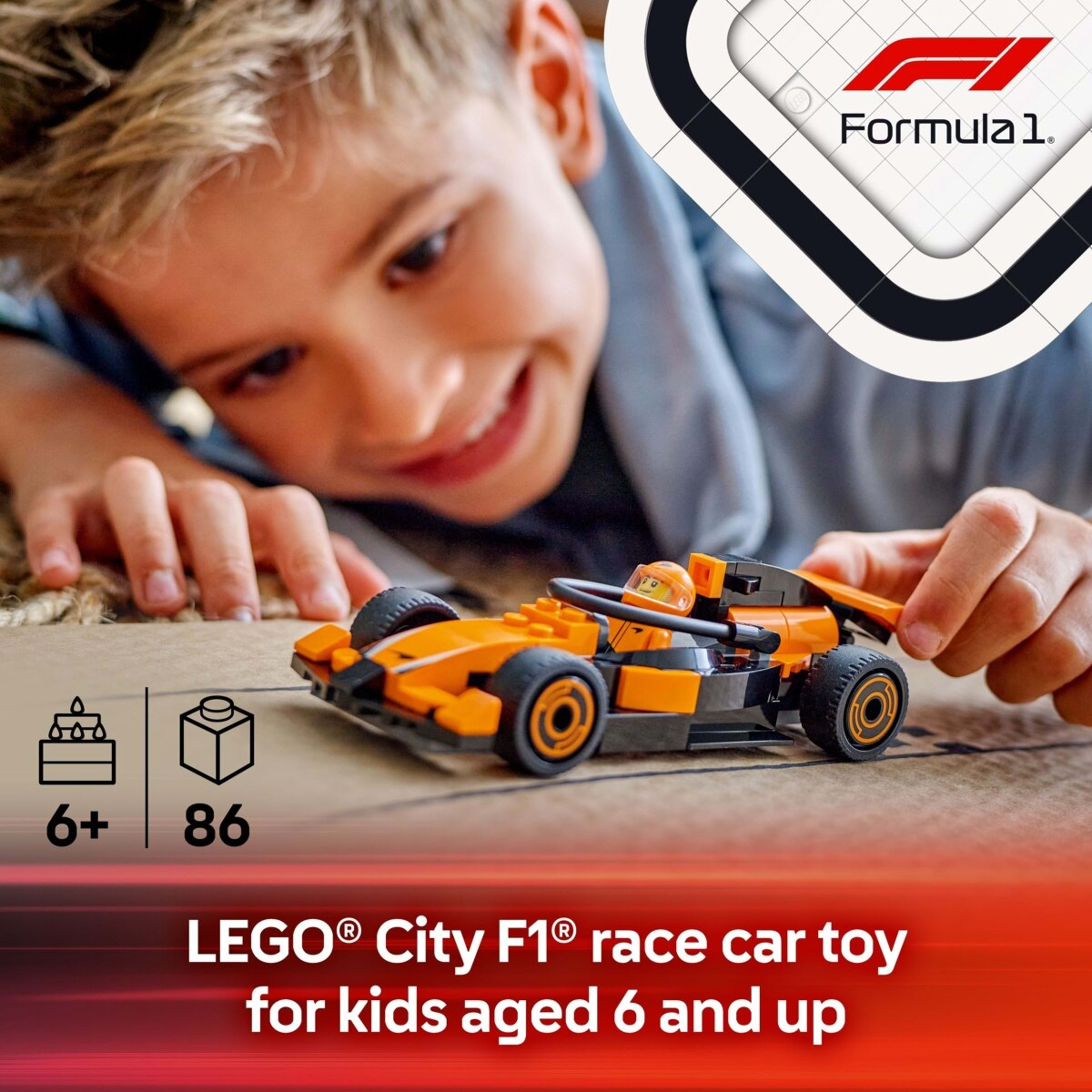 5 LEGO City F1 Driver with McLaren Race Car 60442, 5 of 9