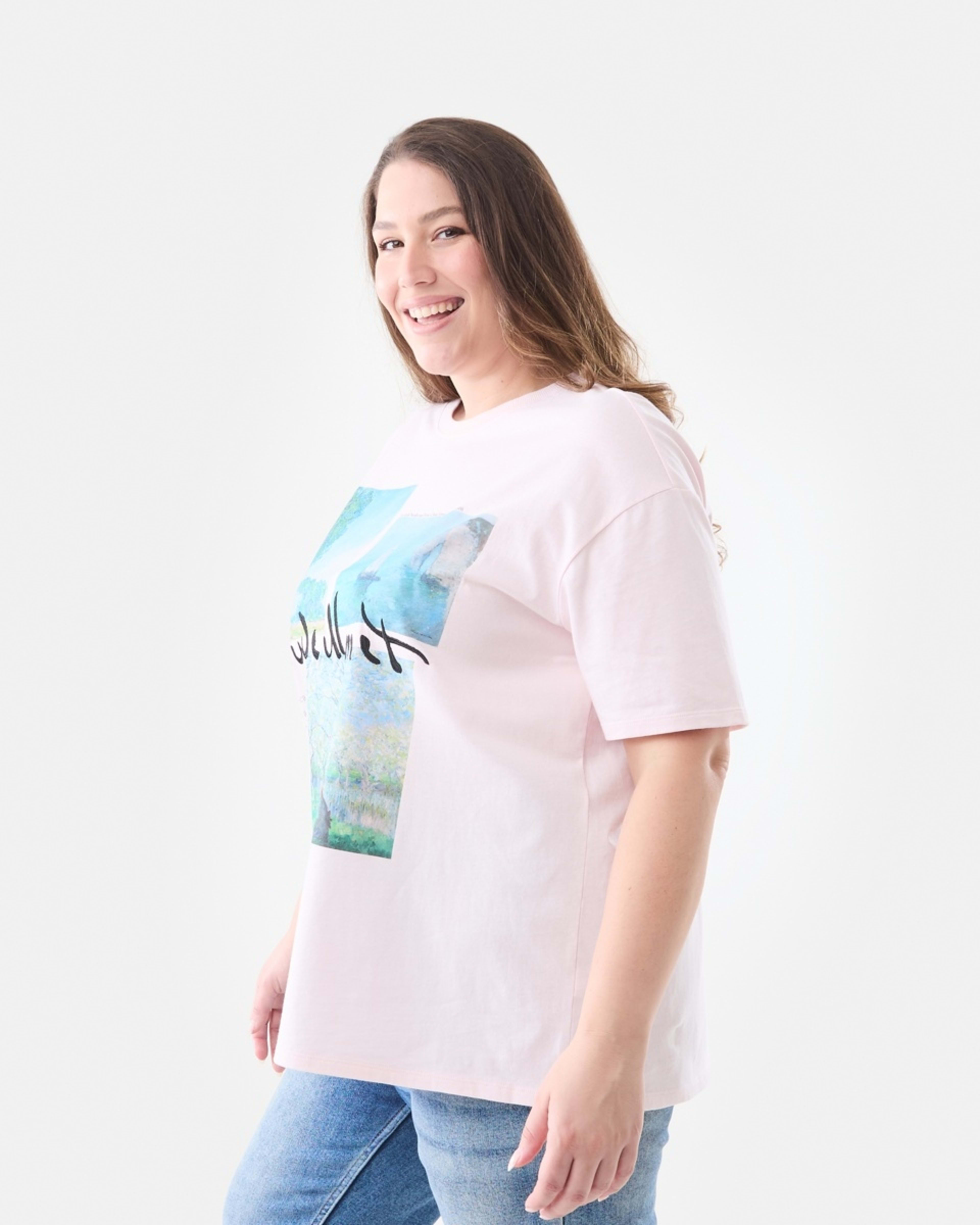 2 Curve Claude Monet License Short Sleeve T-shirt Monet, 2 of 5
