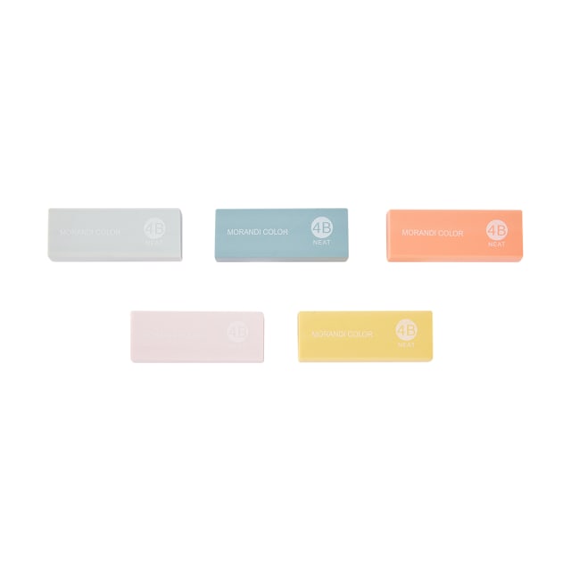 5 Pack Coloured Erasers Kmart