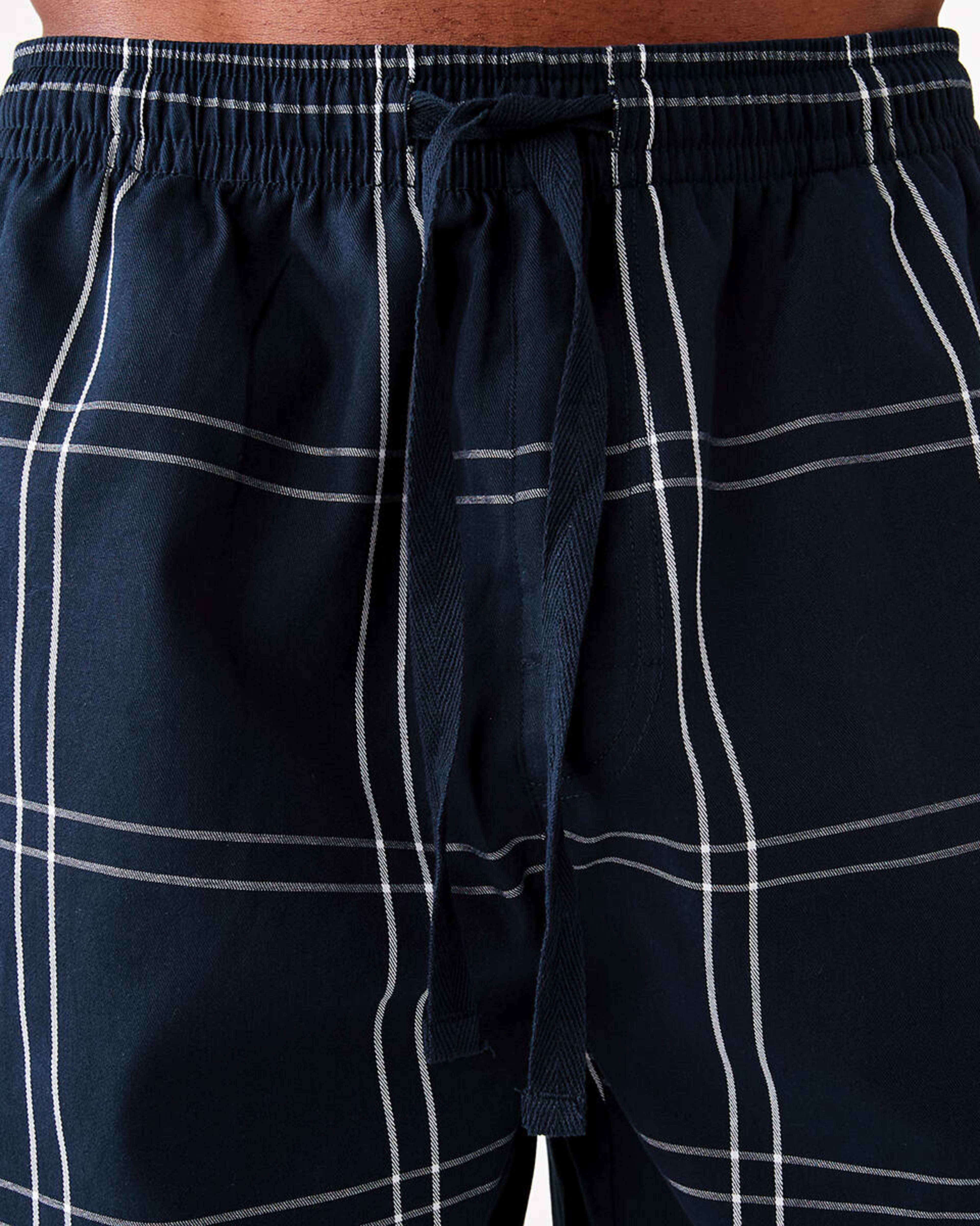 4 Woven Check Shorts Navy Pane, 4 of 7