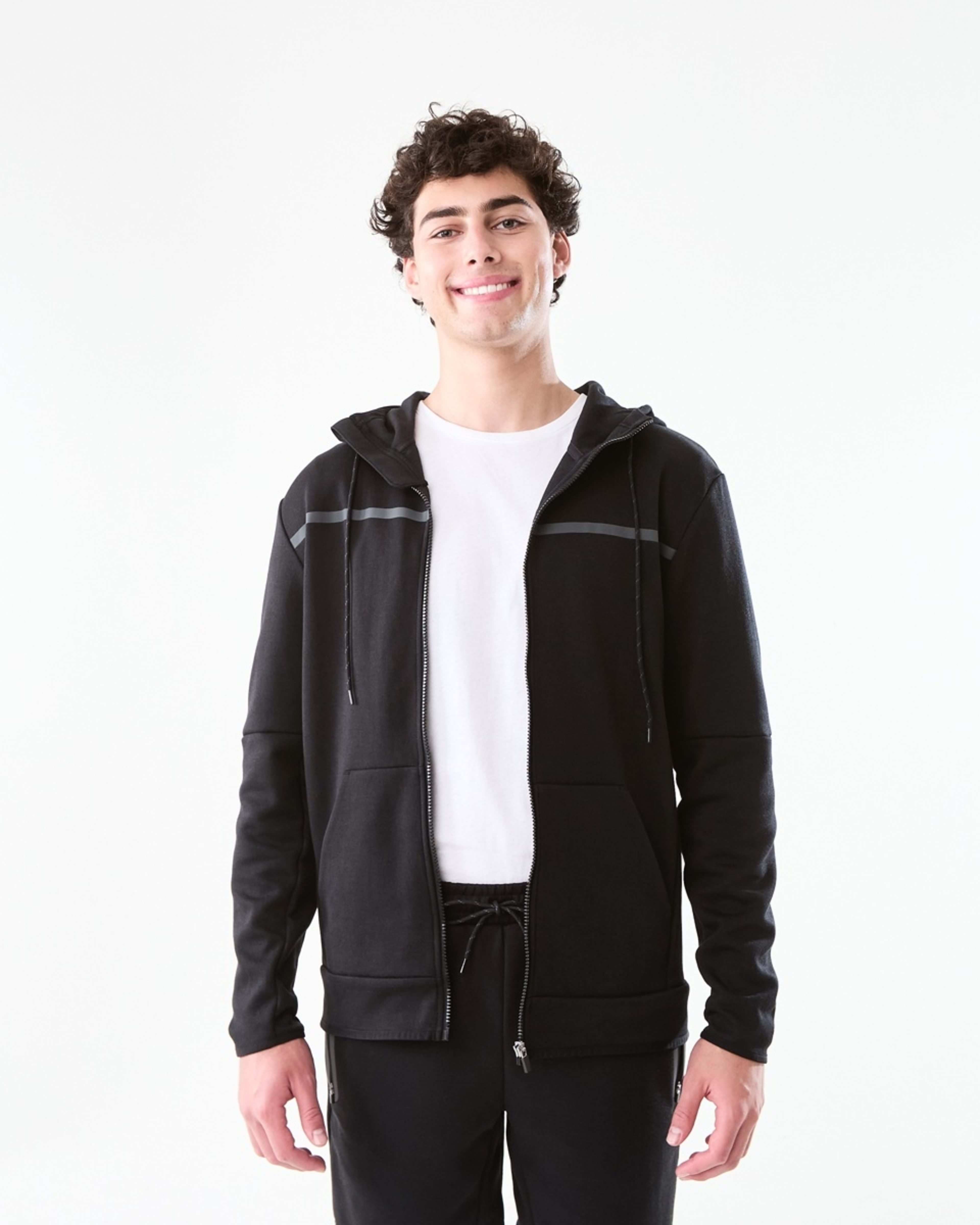 1 Active Mens Sports Hoodie Black
