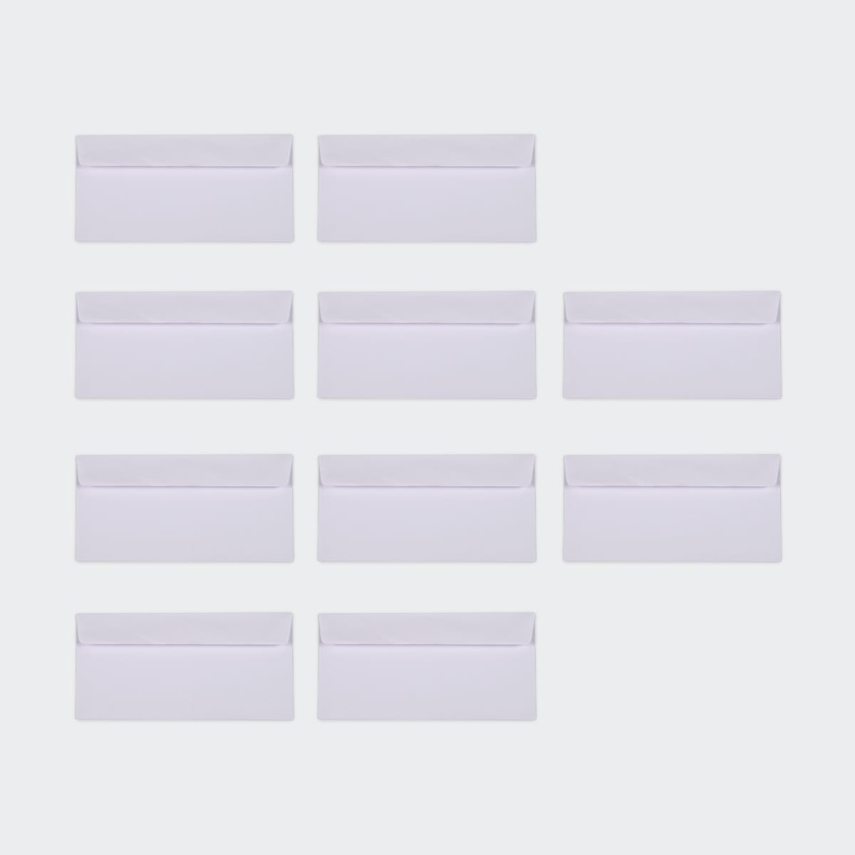 100 Pack DL Peel and Seal Envelopes White Kmart NZ