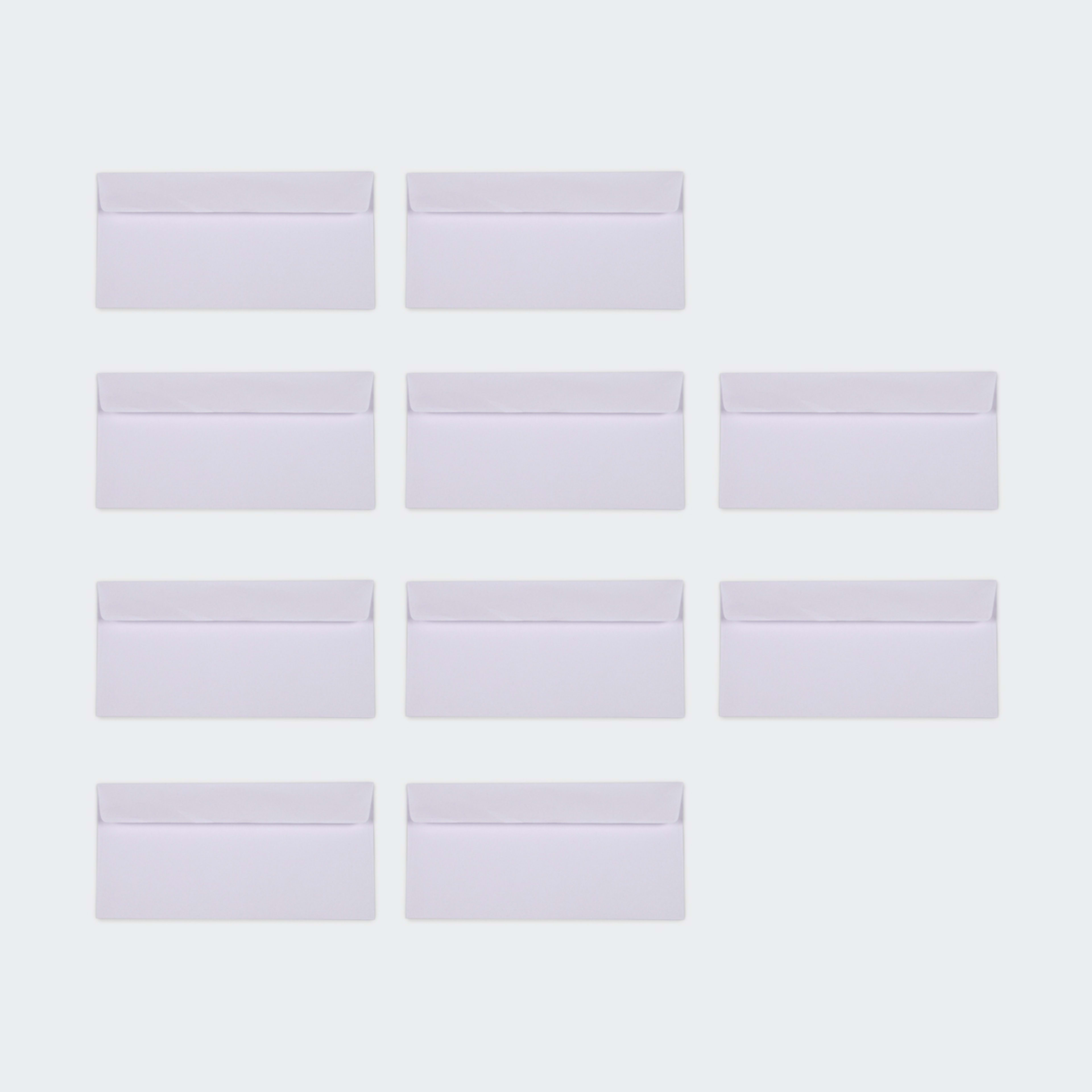 5 100 Pack DL Peel and Seal Envelopes - White, 5 of 5