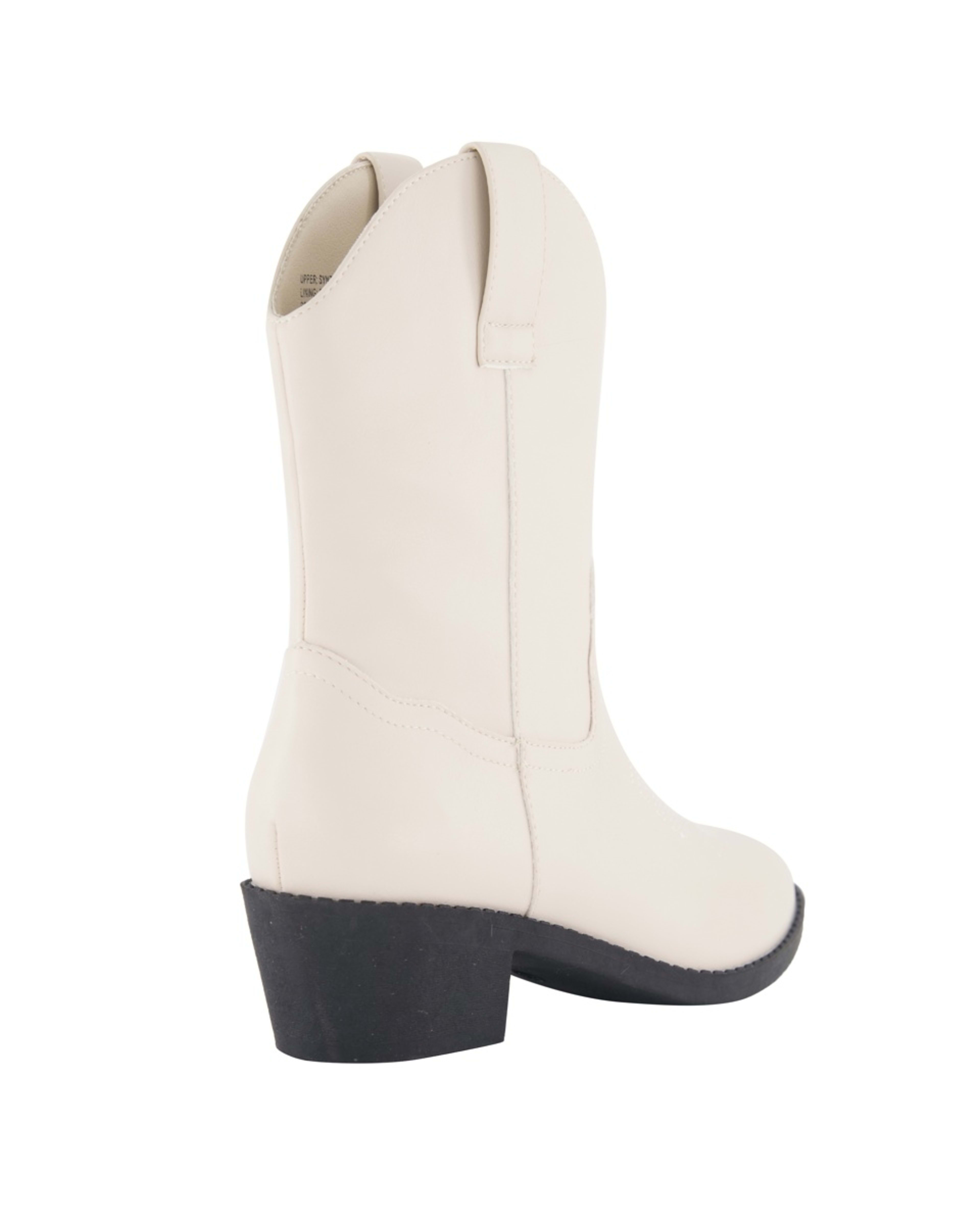 3 Senior Western Boots Cream, 3 of 4