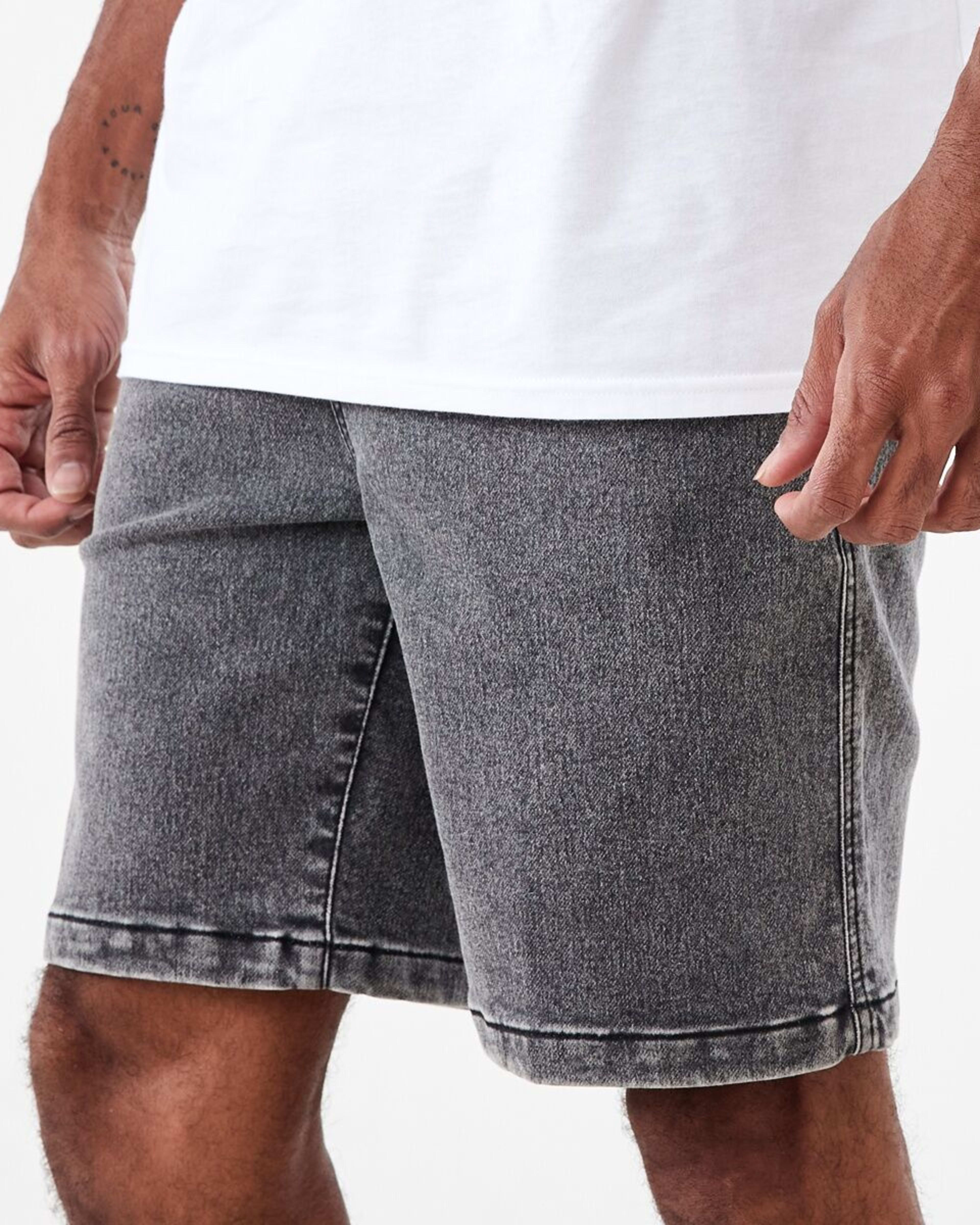 2 Denim Jogger Shorts Vintage Black, 2 of 6