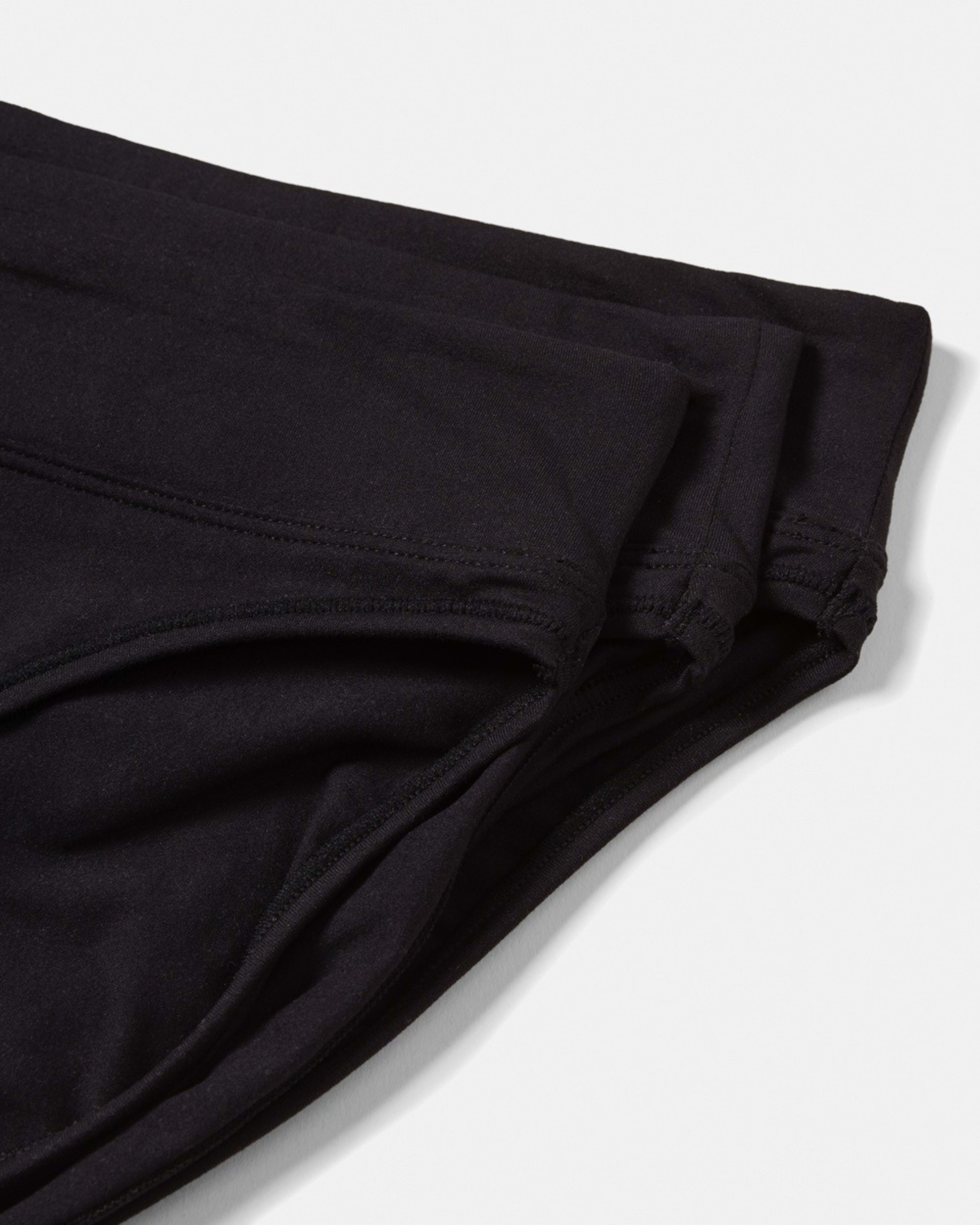2 3 Pack Ultra Soft Hi-Cut Briefs BLACK, 2 of 2