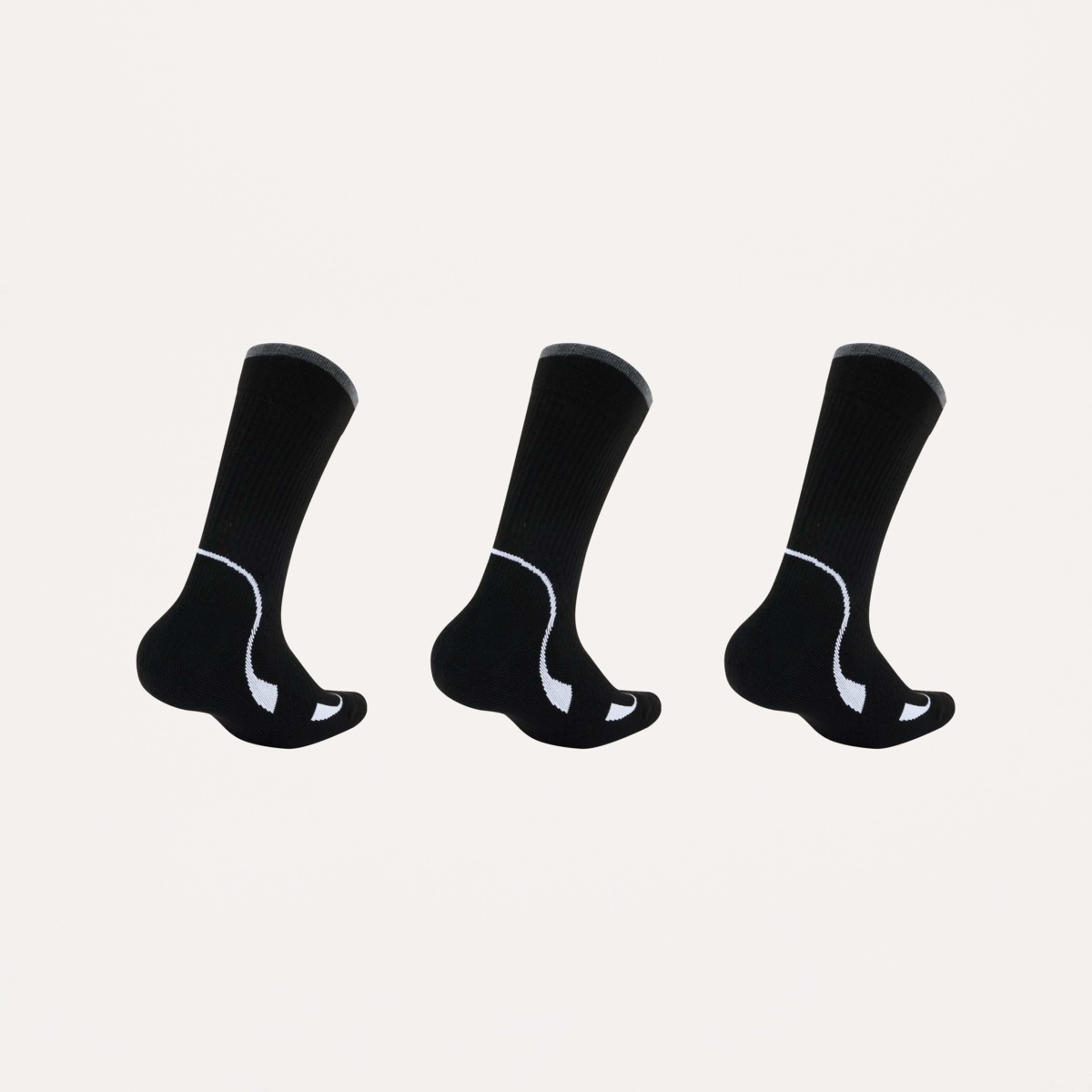 2 3 Pack Compression Crew Socks Comp Black, 2 of 3