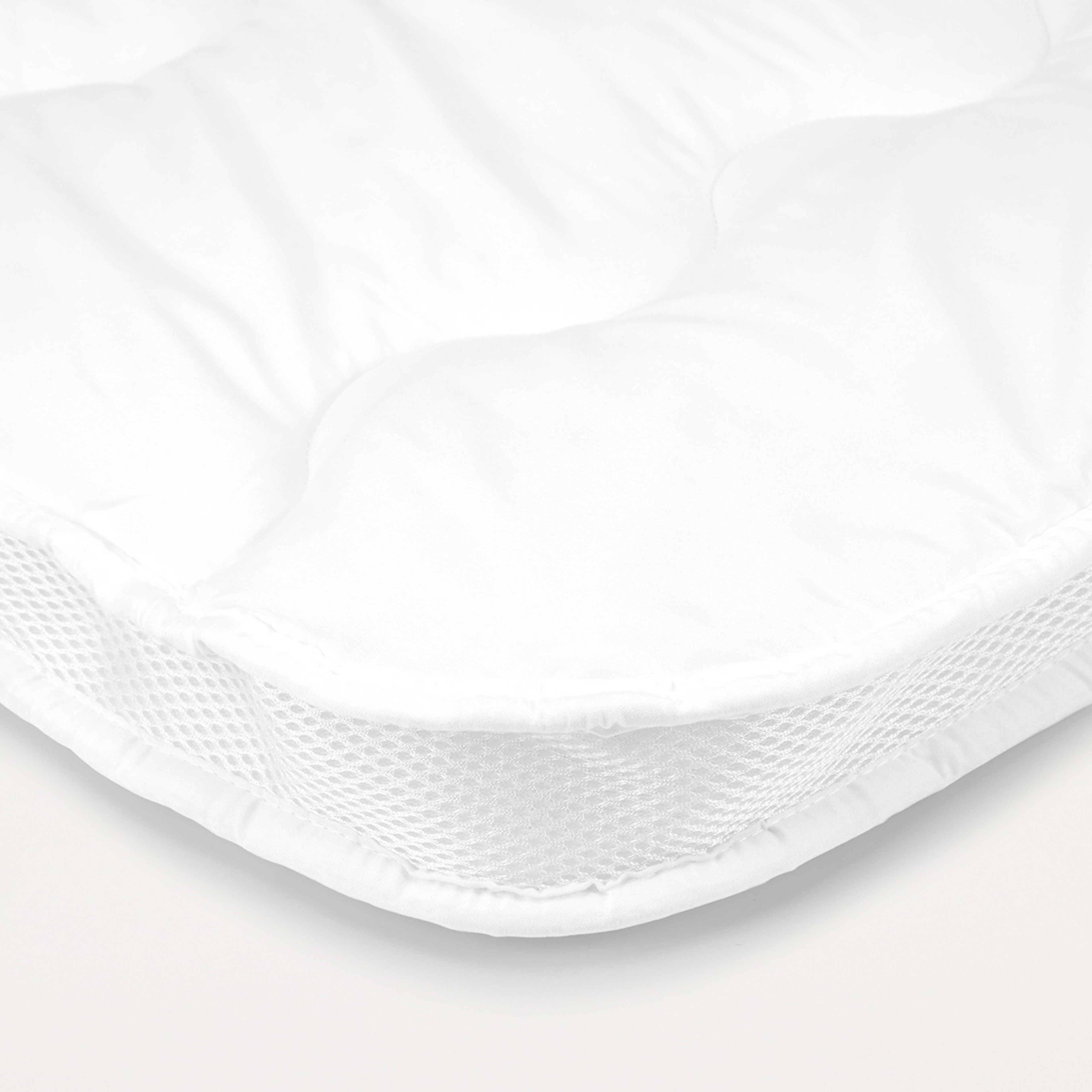 Strapped Airflow Mattress Topper Double Bed, White Kmart