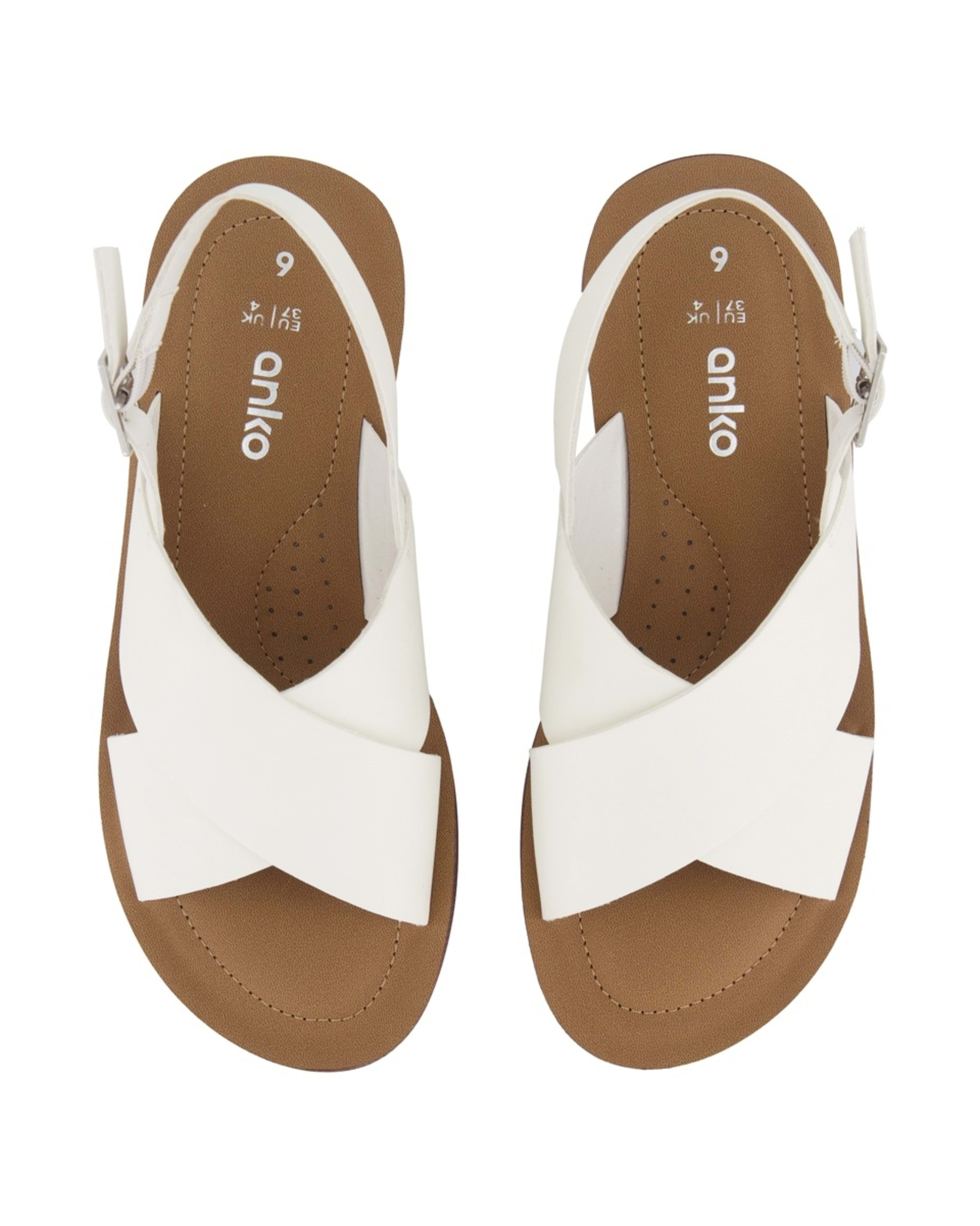 3 Comfort Footbed Sandals Ivory, 3 of 3