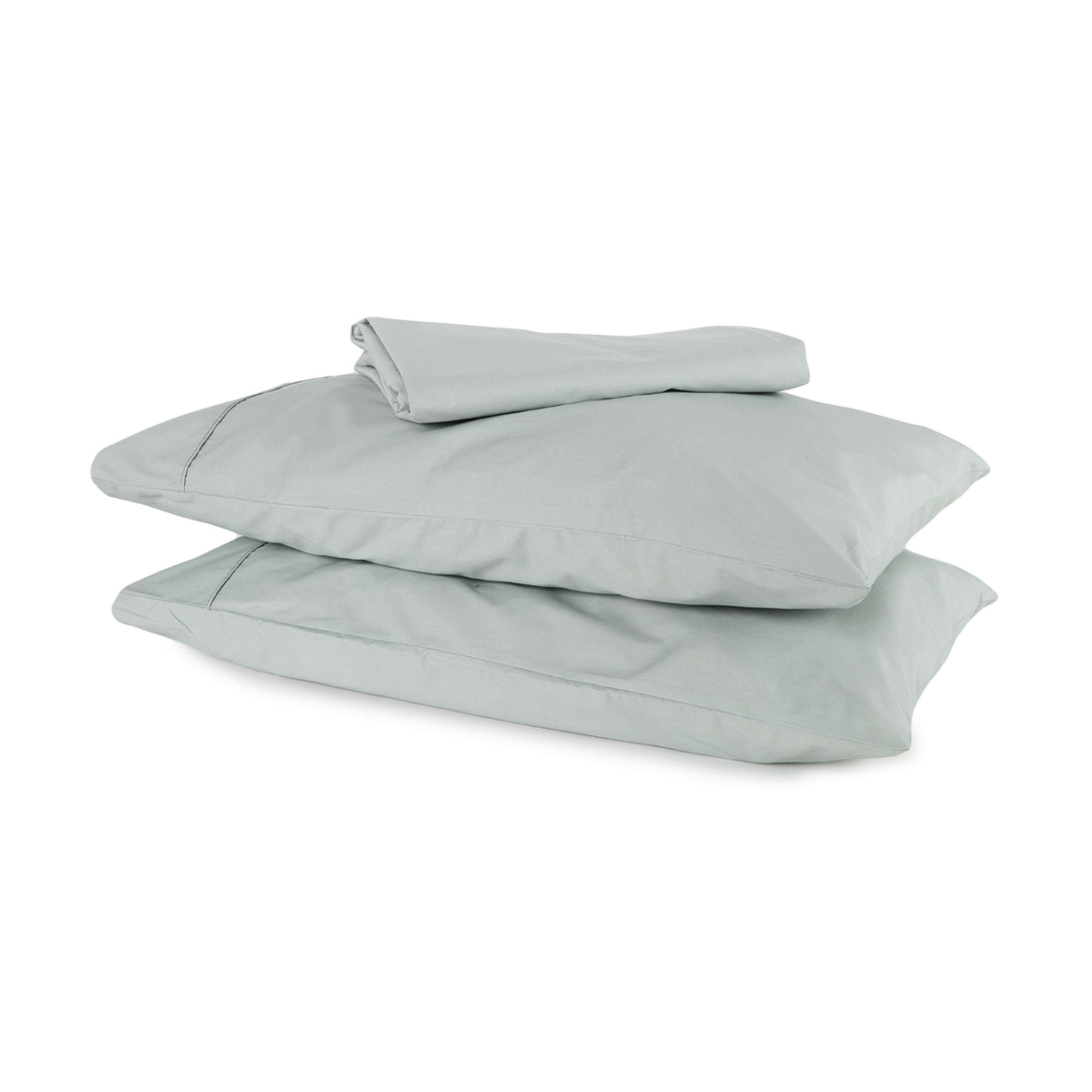 1 250 Thread Count Cotton Rich Sheet Set - Double Bed, Eucalyptus, 1 of 7