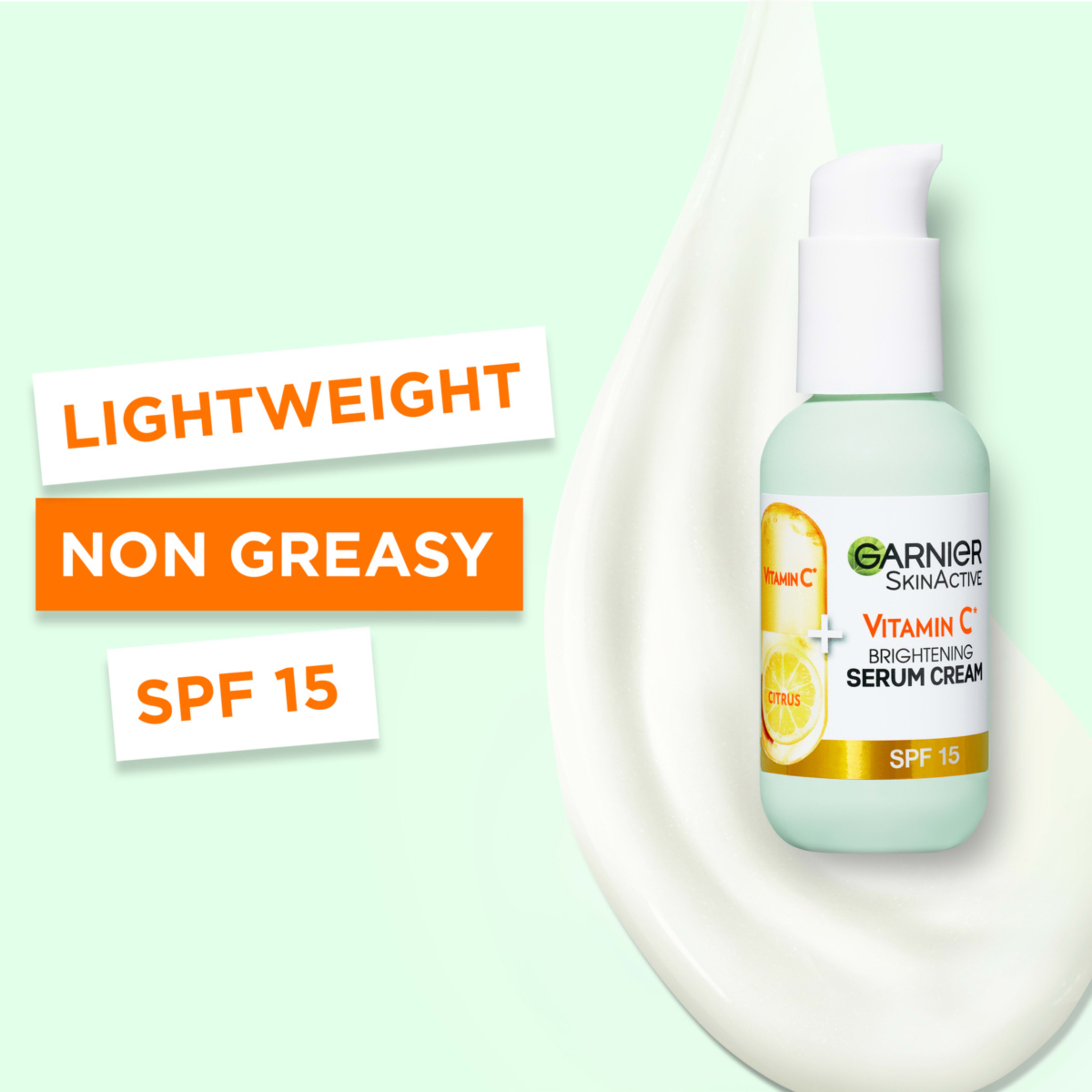 4 Garnier SkinActive 2 in 1 Brightening Serum Cream 50ml - Vitamin C, 4 of 6