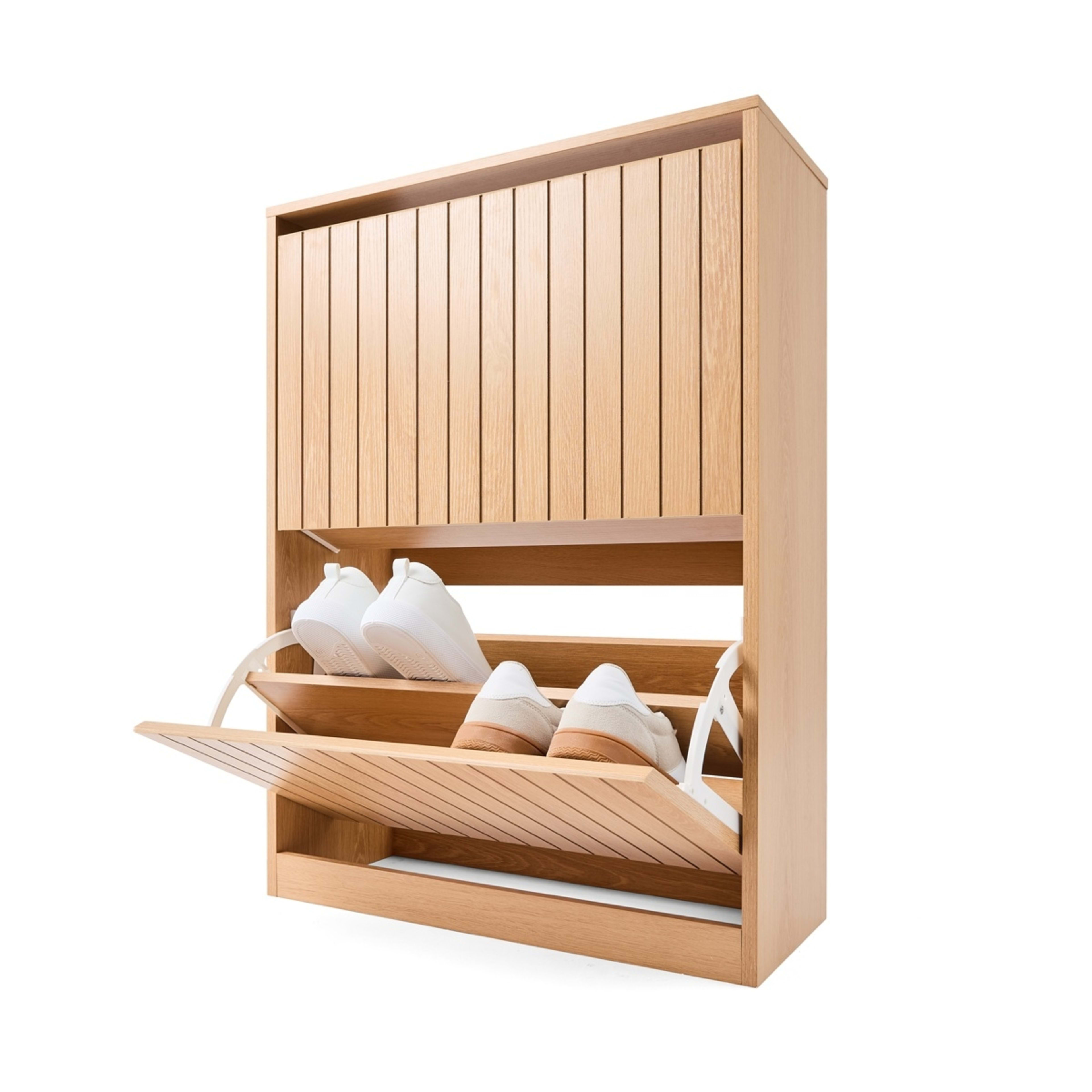 1 Leon 2 Tier Shoe Cabinet, 1 of 10