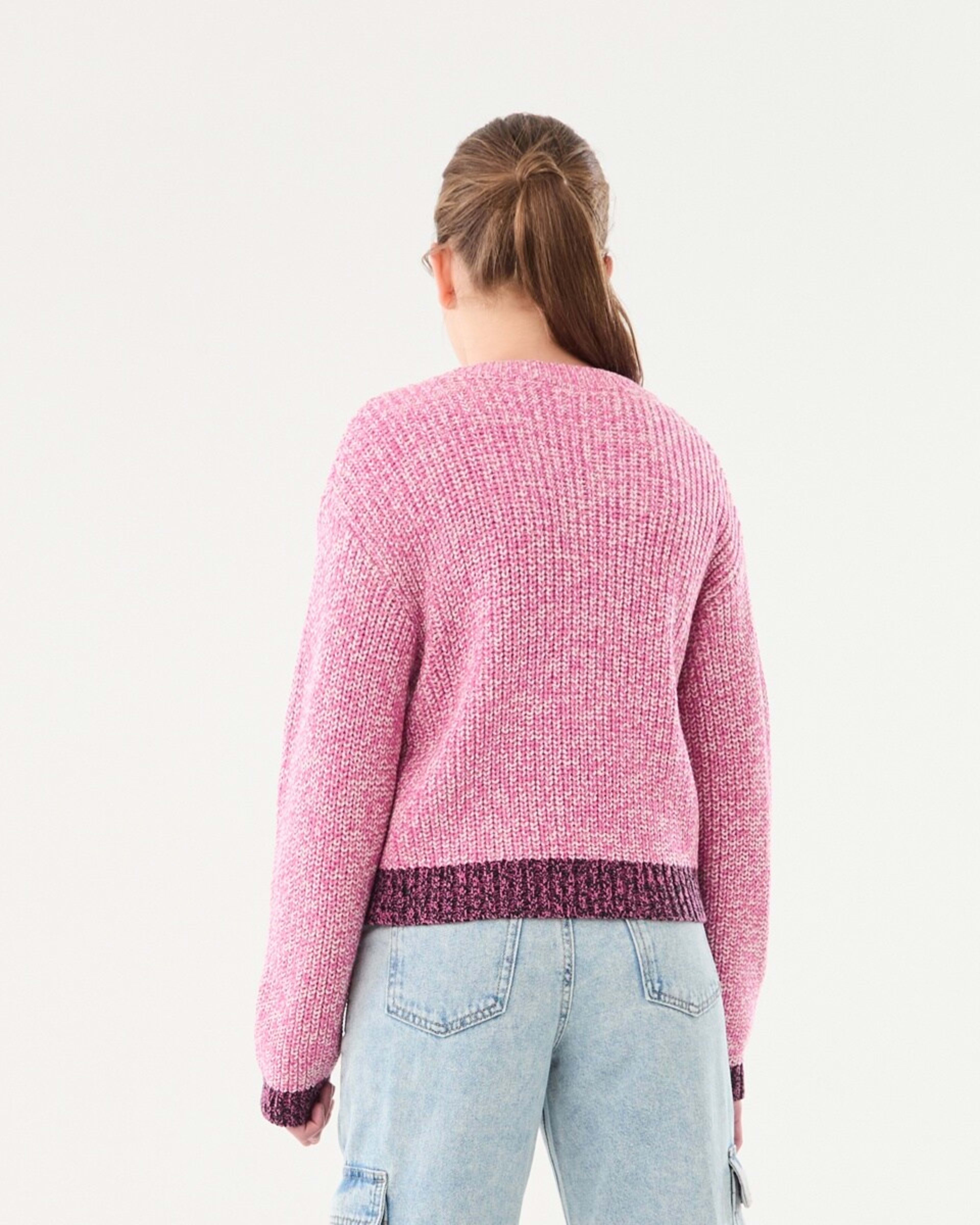 3 Button Through Cardigan Space Pink, 3 of 10
