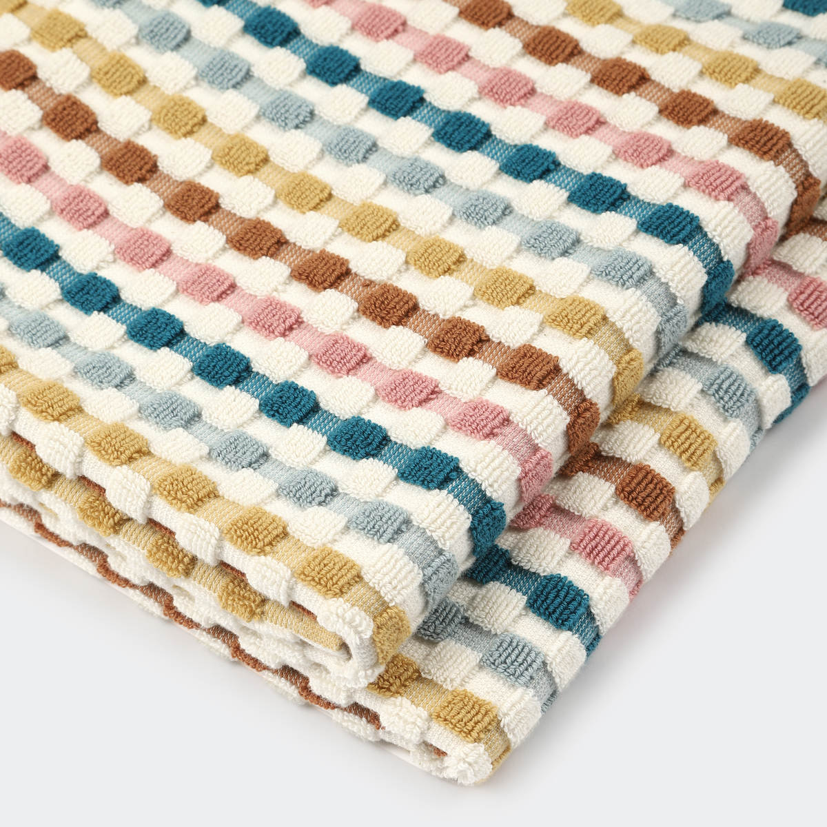 Cream Popcorn Cotton Bath Towel Kmart NZ