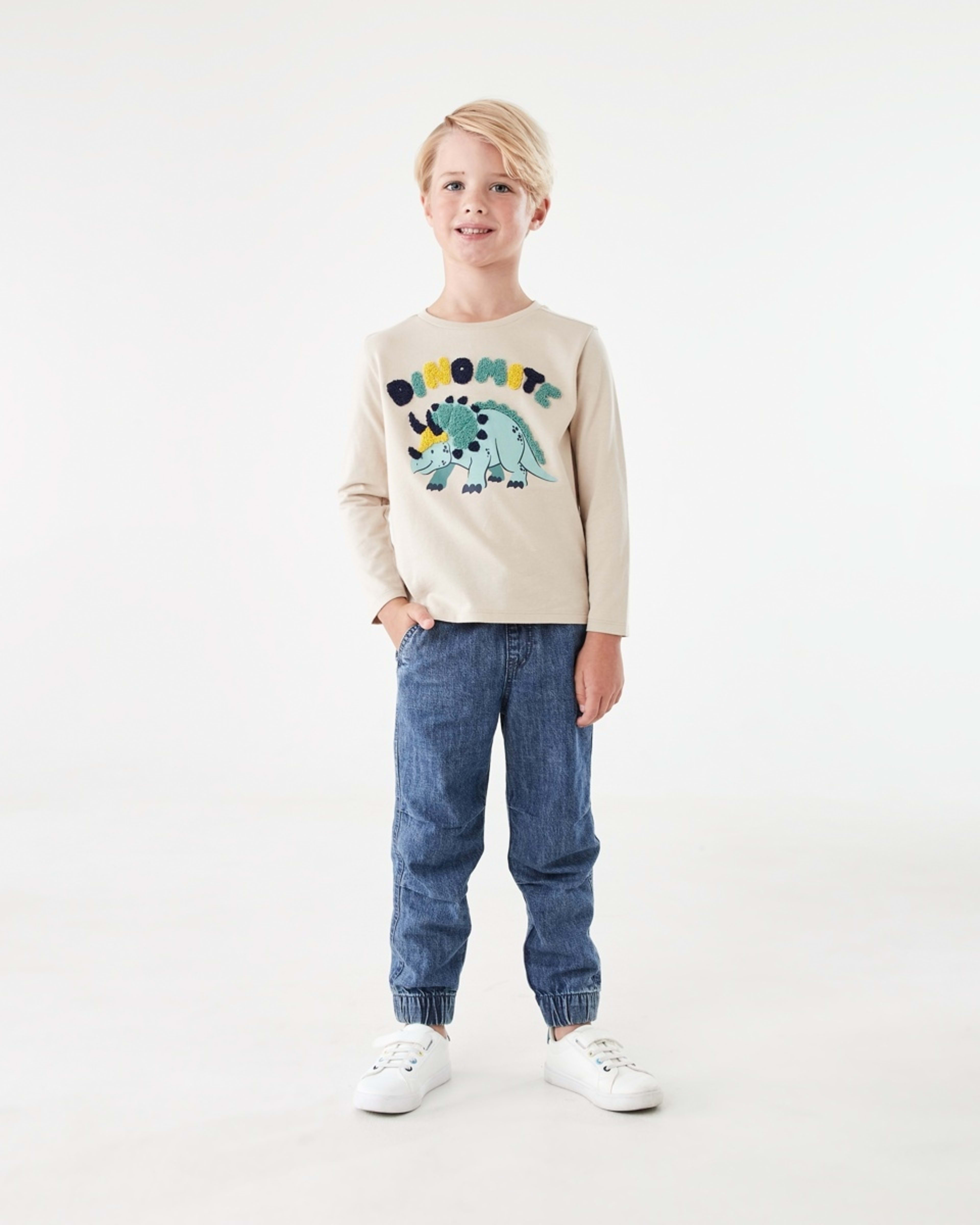 5 Long Sleeve Boucle T-shirt Bge Dino, 5 of 8