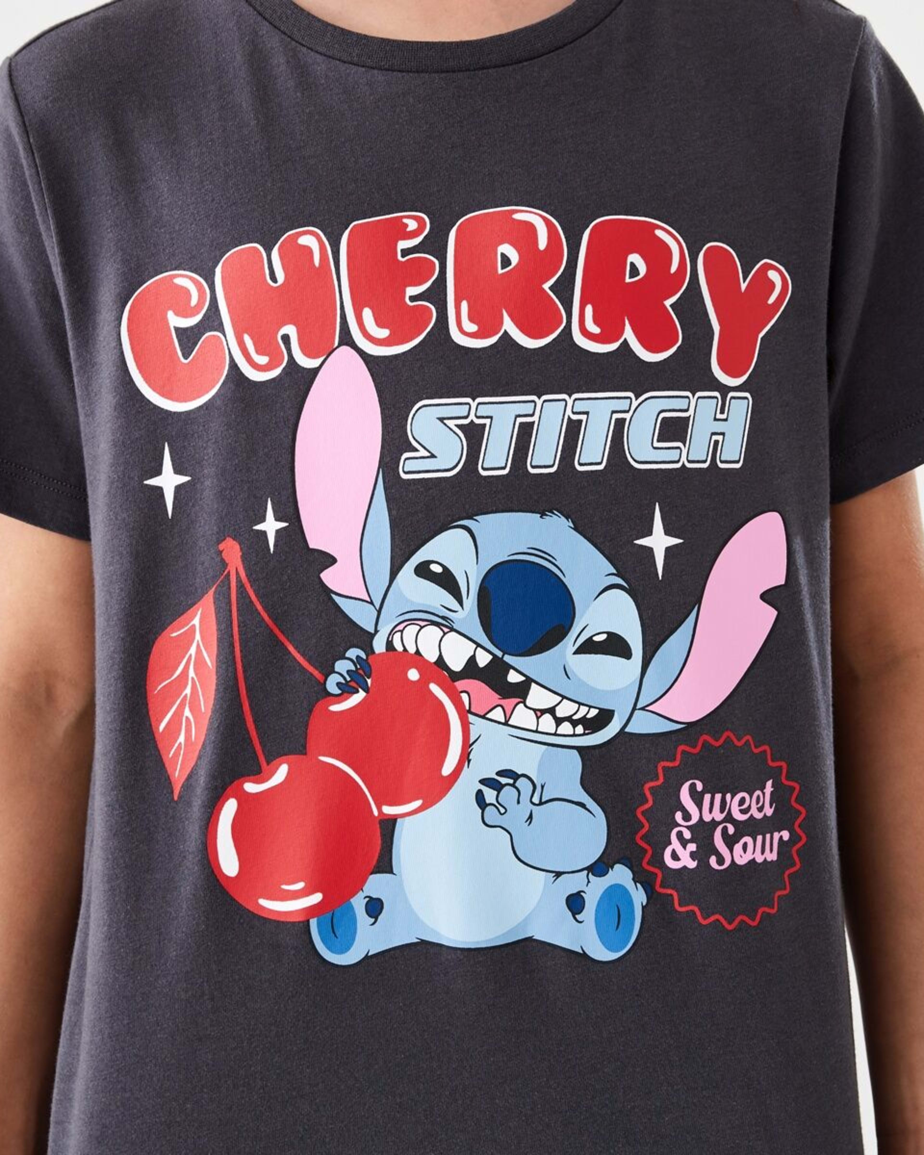 3 Disney Lilo & Stitch License T-shirt LILO AND STITCH CHERRY, 3 of 6