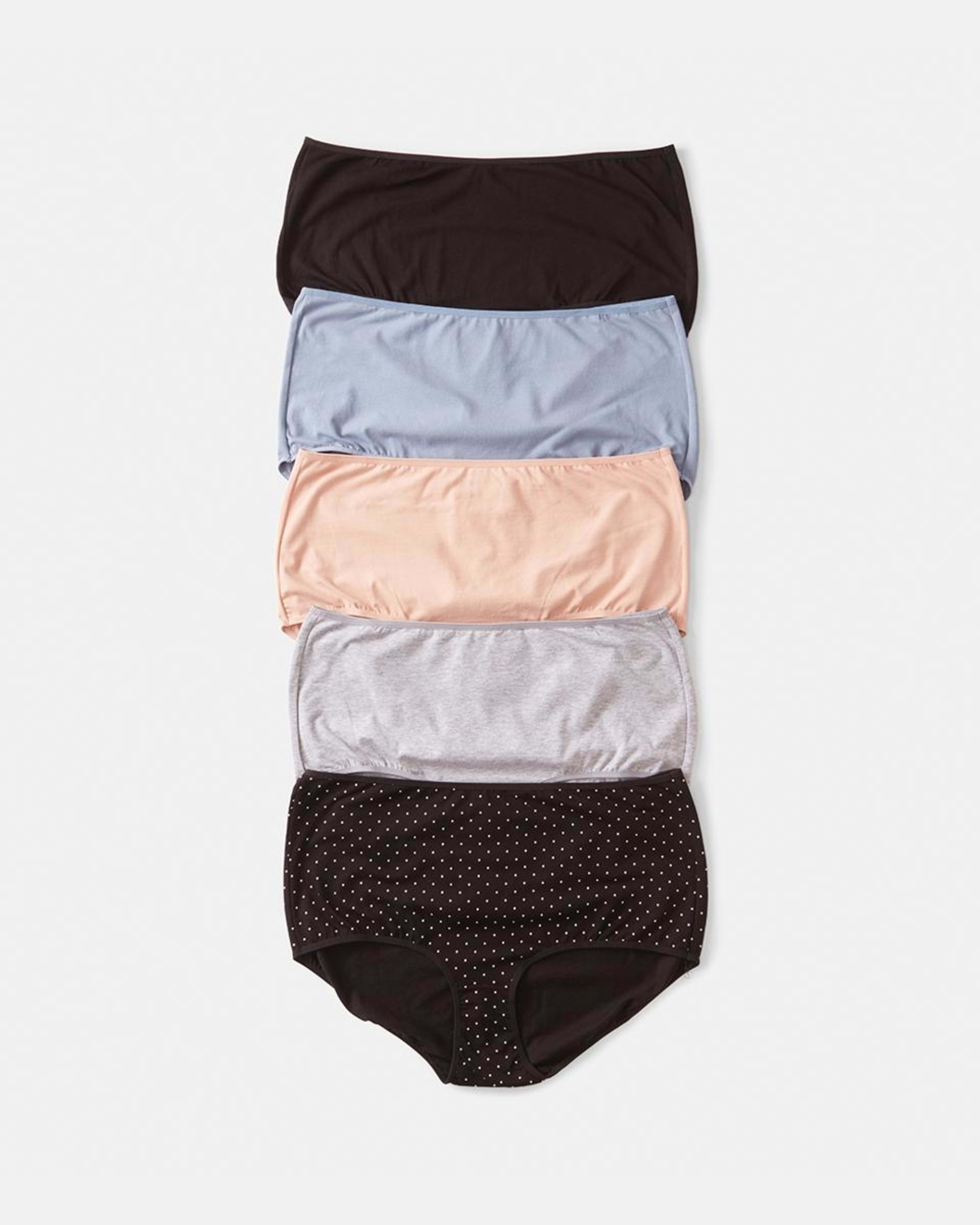 5 Pack Curve Cotton Stretch Full Briefs Kmart