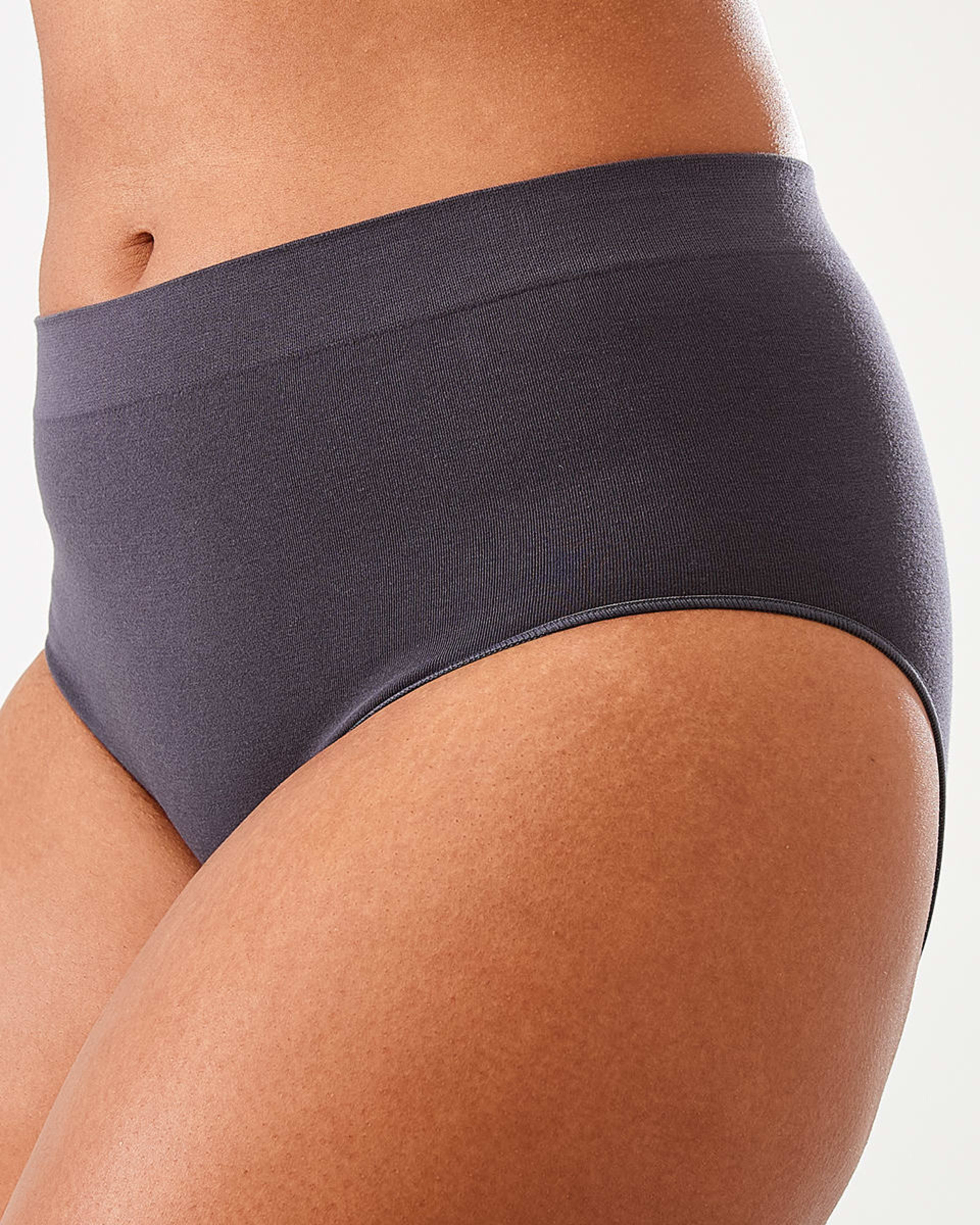 6 3 Pack Seamfree Cotton Full Briefs WASHED SLATE, SEAGRASS BLUE, BRIGHT TURQUOISE, 6 of 8