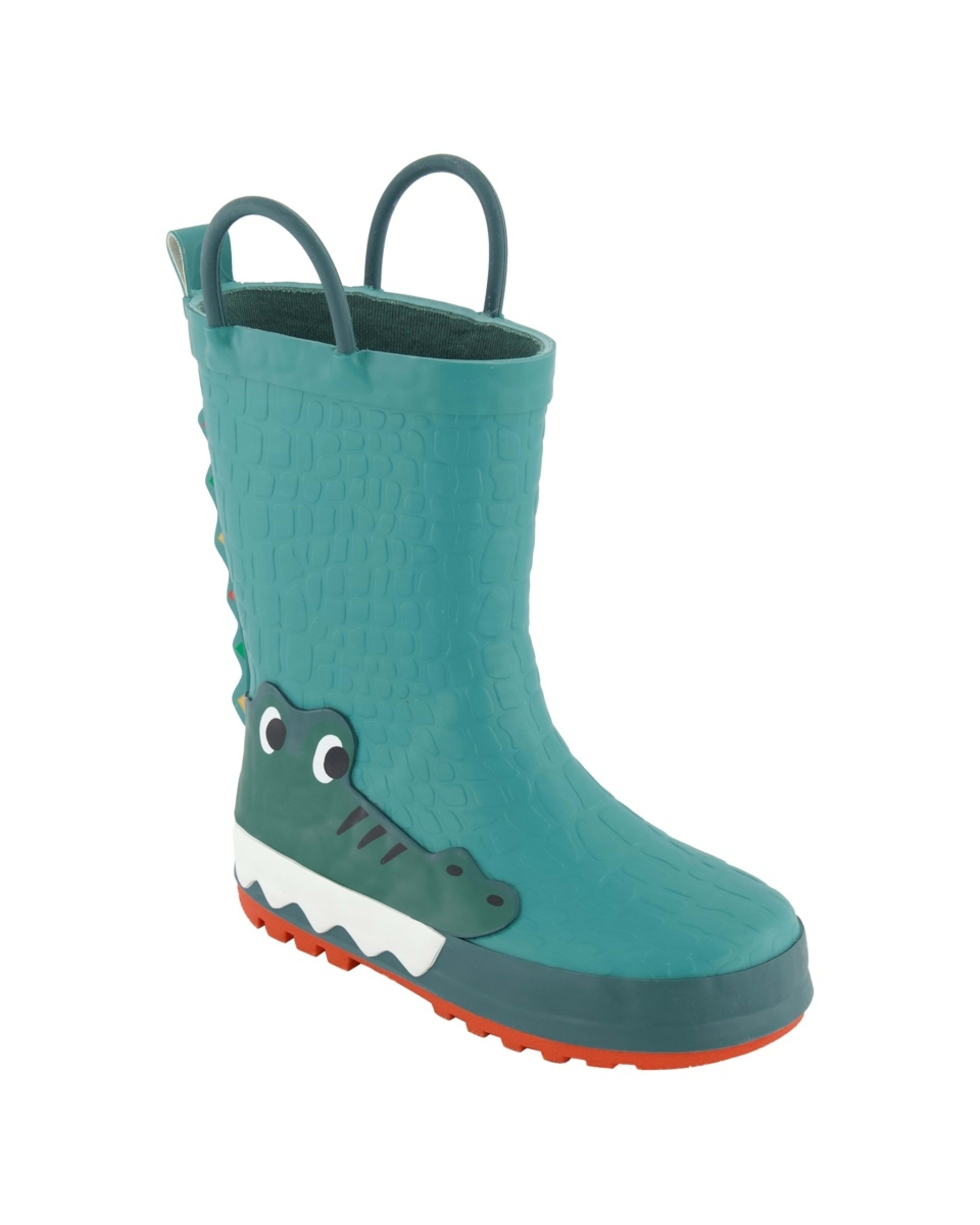 1 Junior Novelty Rainboots Spike Croc Beryl Green