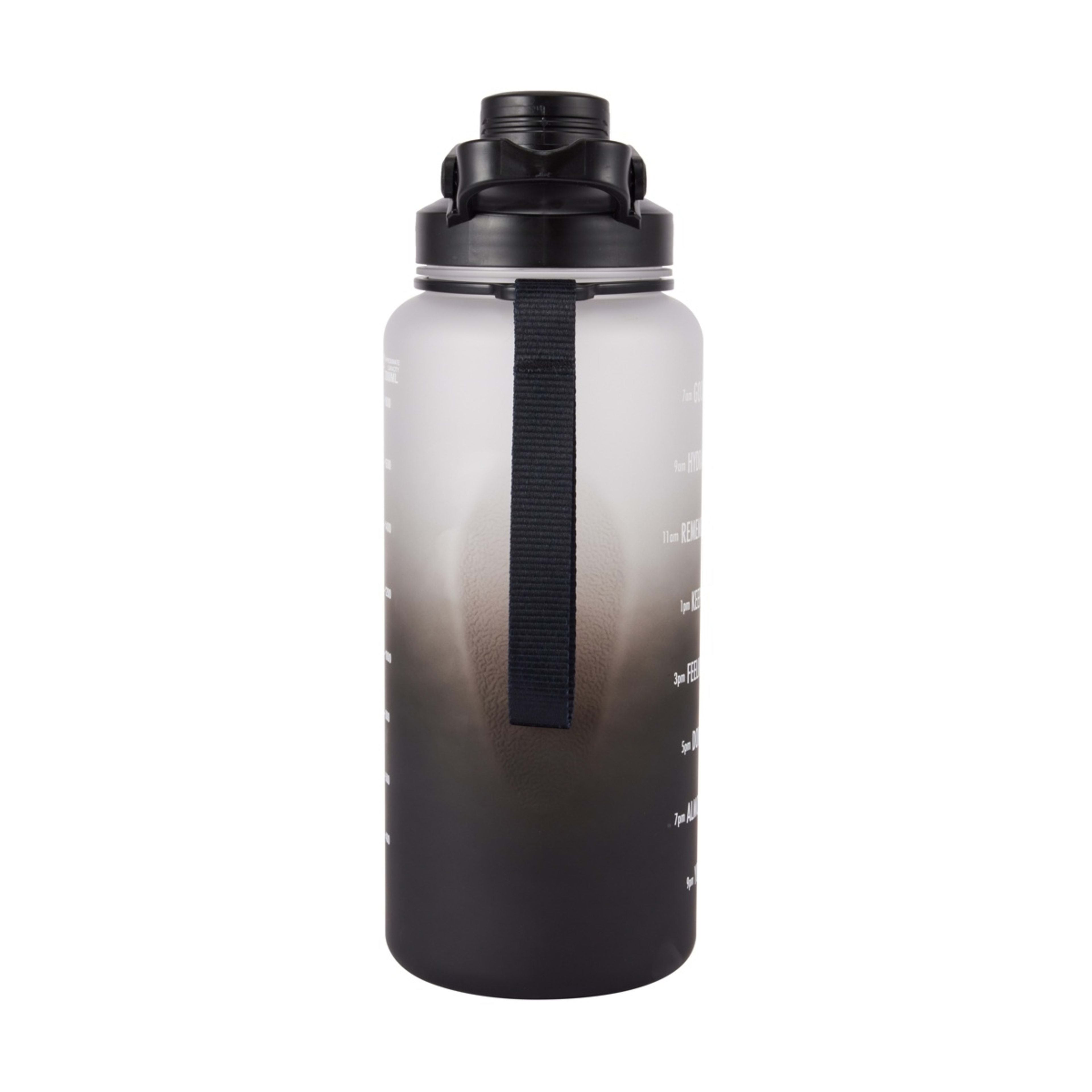 8 2.1L Black Ombre Daily Intake Flip Lid Drink Bottle, 8 of 9