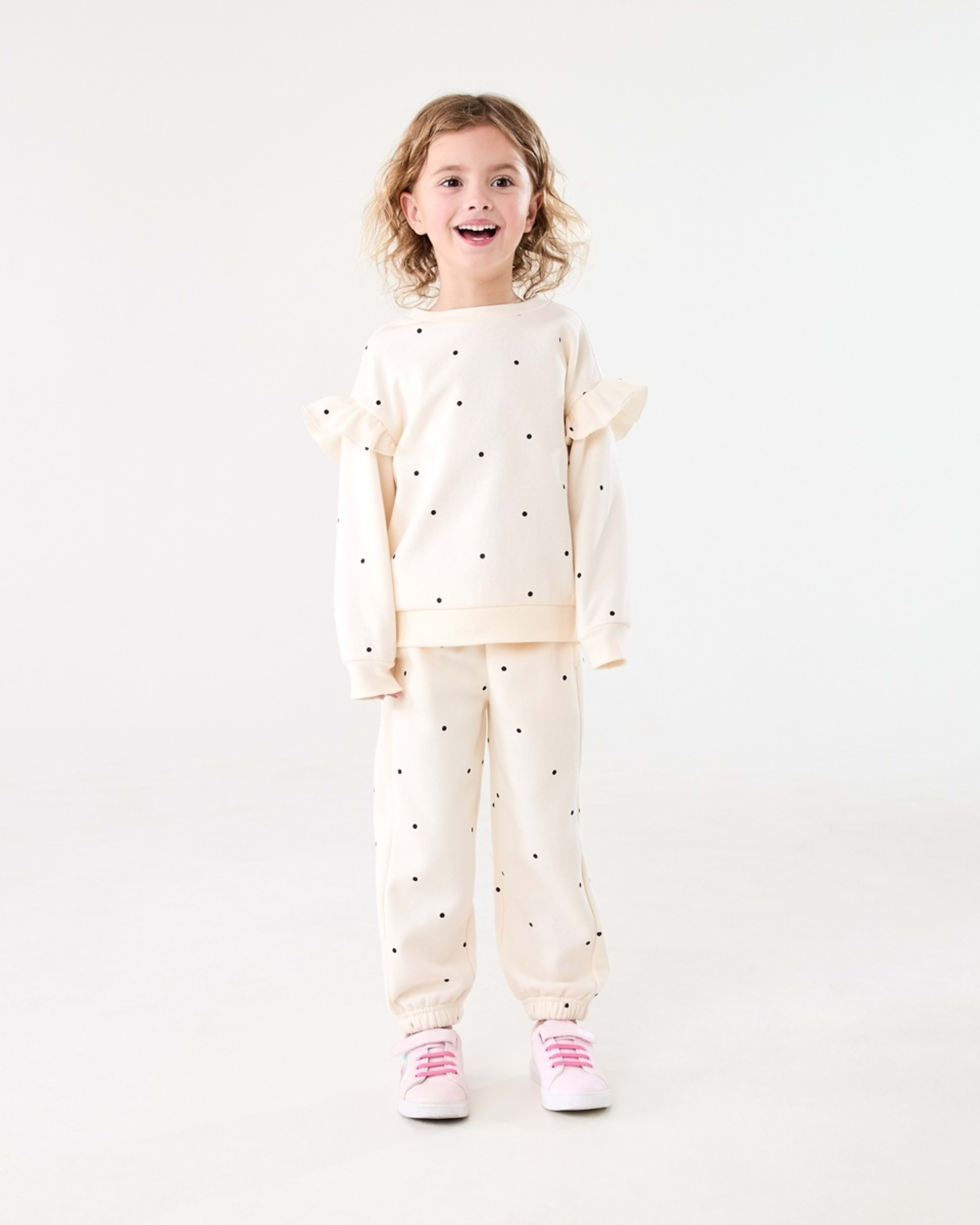 5 Balloon Trackpants HAIL GLITTER SPOTS BUTTER BEIGE, 5 of 6