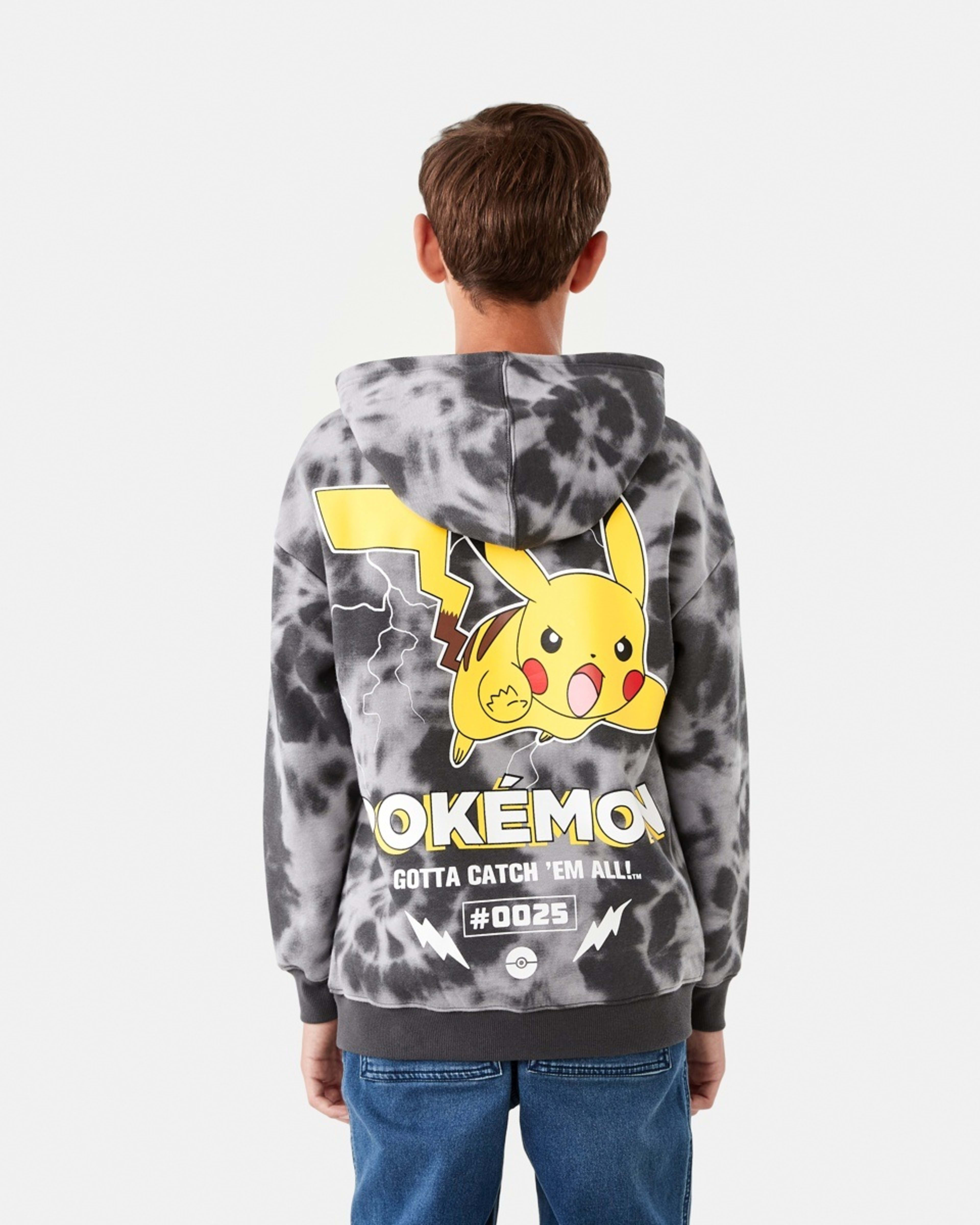 2 Pokemon Pikachu License Hoodie Pikachu Grey, 2 of 9