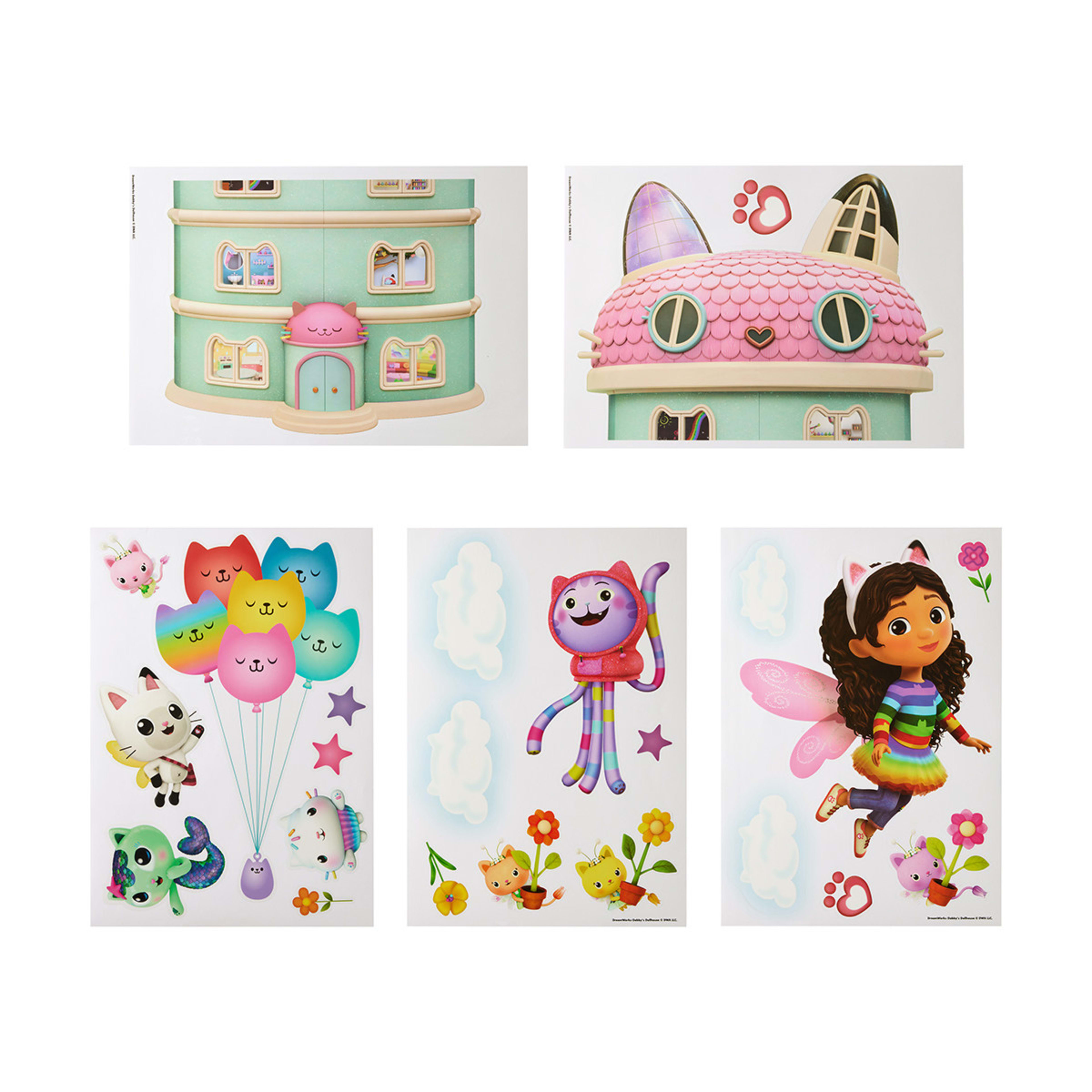 DreamWorks Gabby's Dollhouse Cat Adventures Wall Stickers Kmart