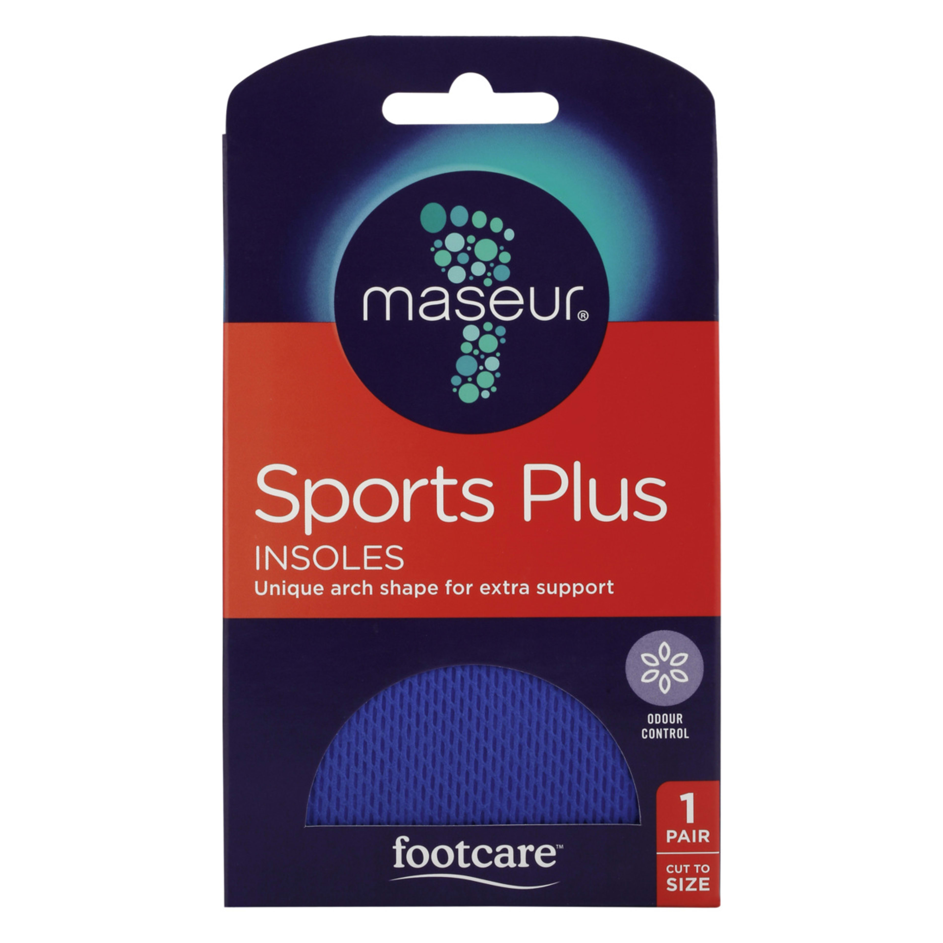 Footcare Sport Plus Insoles Kmart
